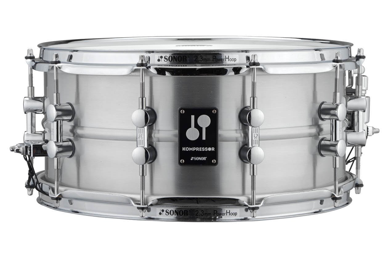 SONOR Kompressor Snare Drum 14" x 6.5", Aluminium, Polished - 17710701-17710701_KS14x6.5SDA_front.jpg