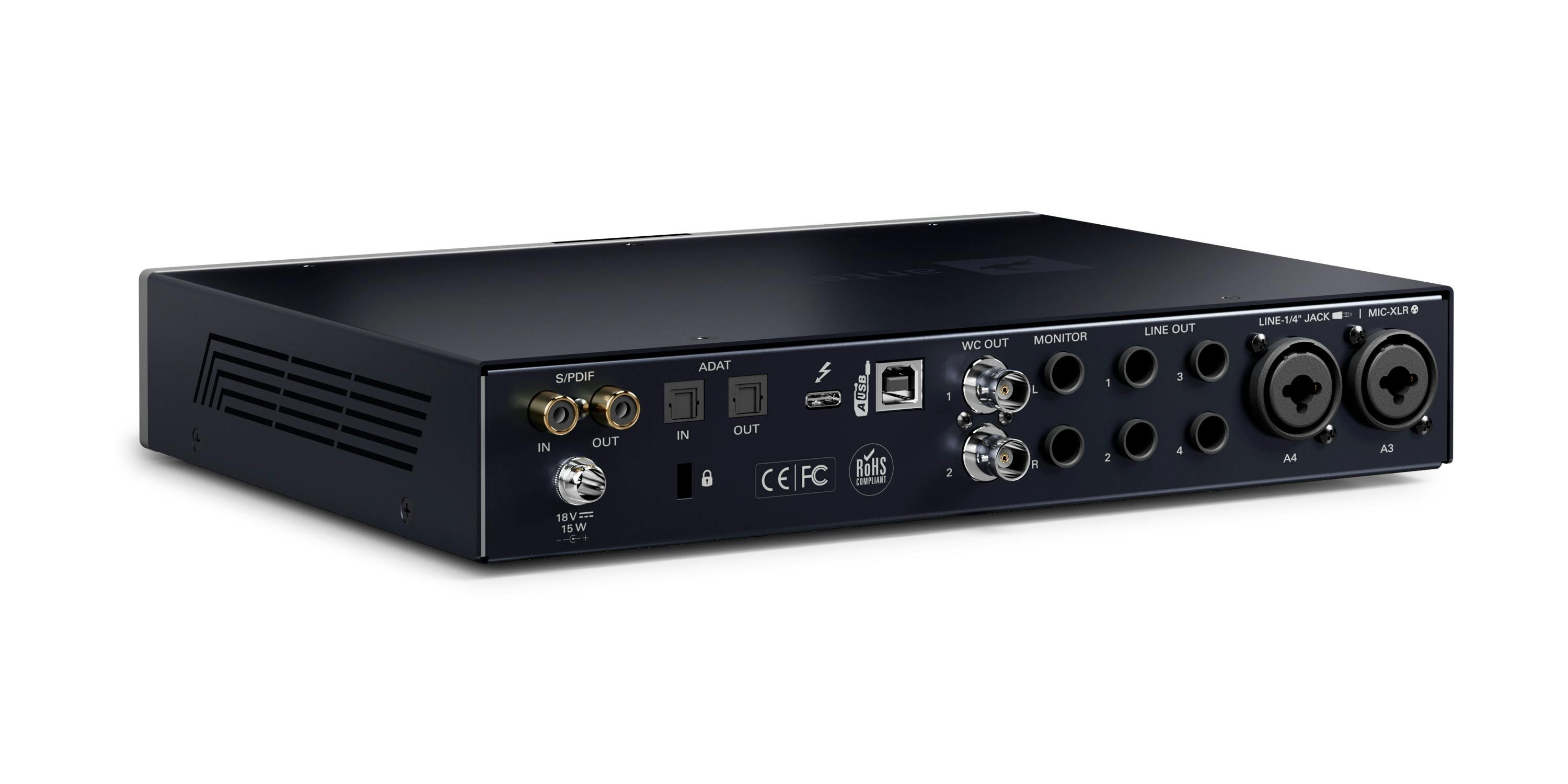 Antelope Audio Discrete 4 Pro Synergy Core Audio Interface - 517545-D4PSC-Wide-Back-Dia-1.jpg