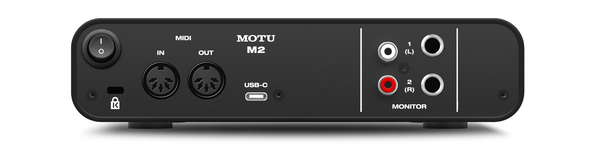 MOTU M2 2-in / 2-out USB-C Audio Interface - 1204-Motu-m2_rear.jpg