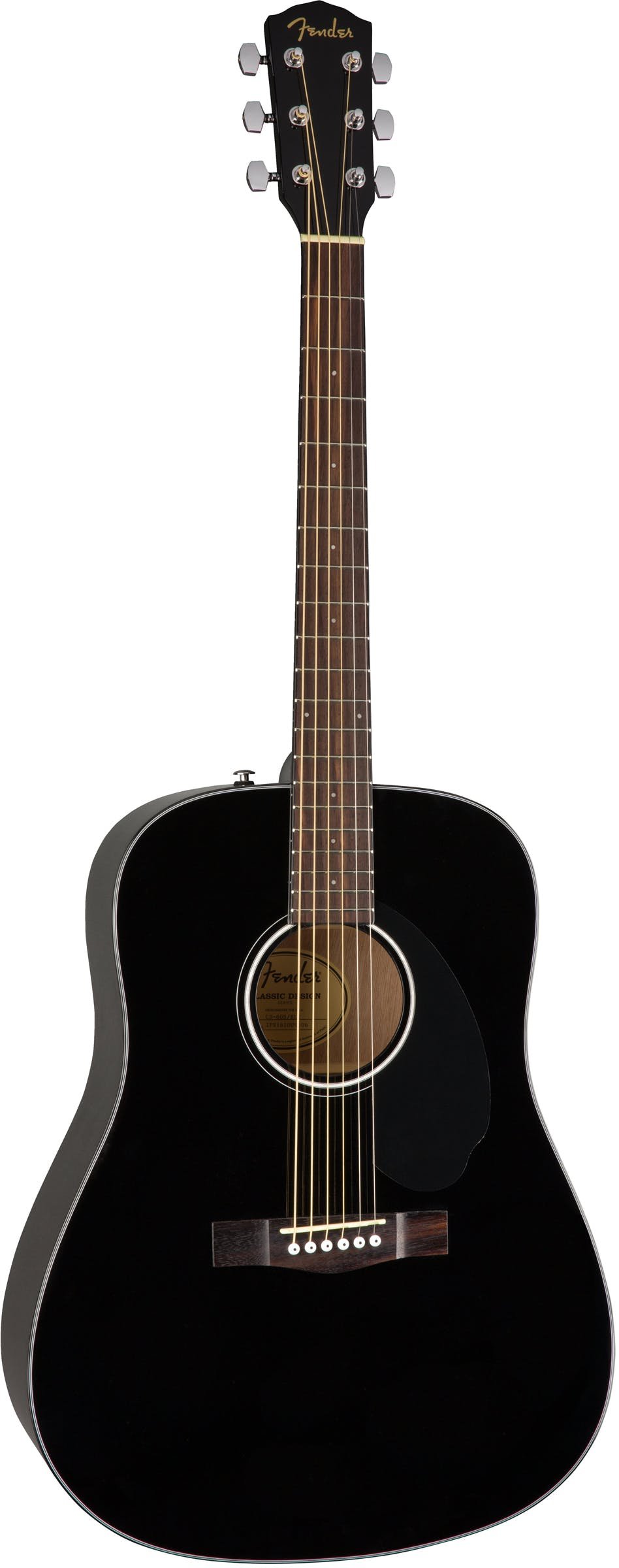 Fender CD60S Solid Top Dreadnought Guitar in Black - 321182-0961701006_gtr_frtangle_001_rr.jpg