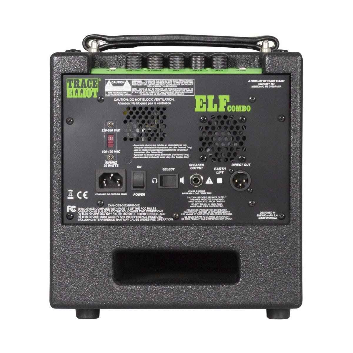 Trace Elliot ELF 1×10 combo Trace Elliot® ELF® 1x10 Combo Bass Amplifier