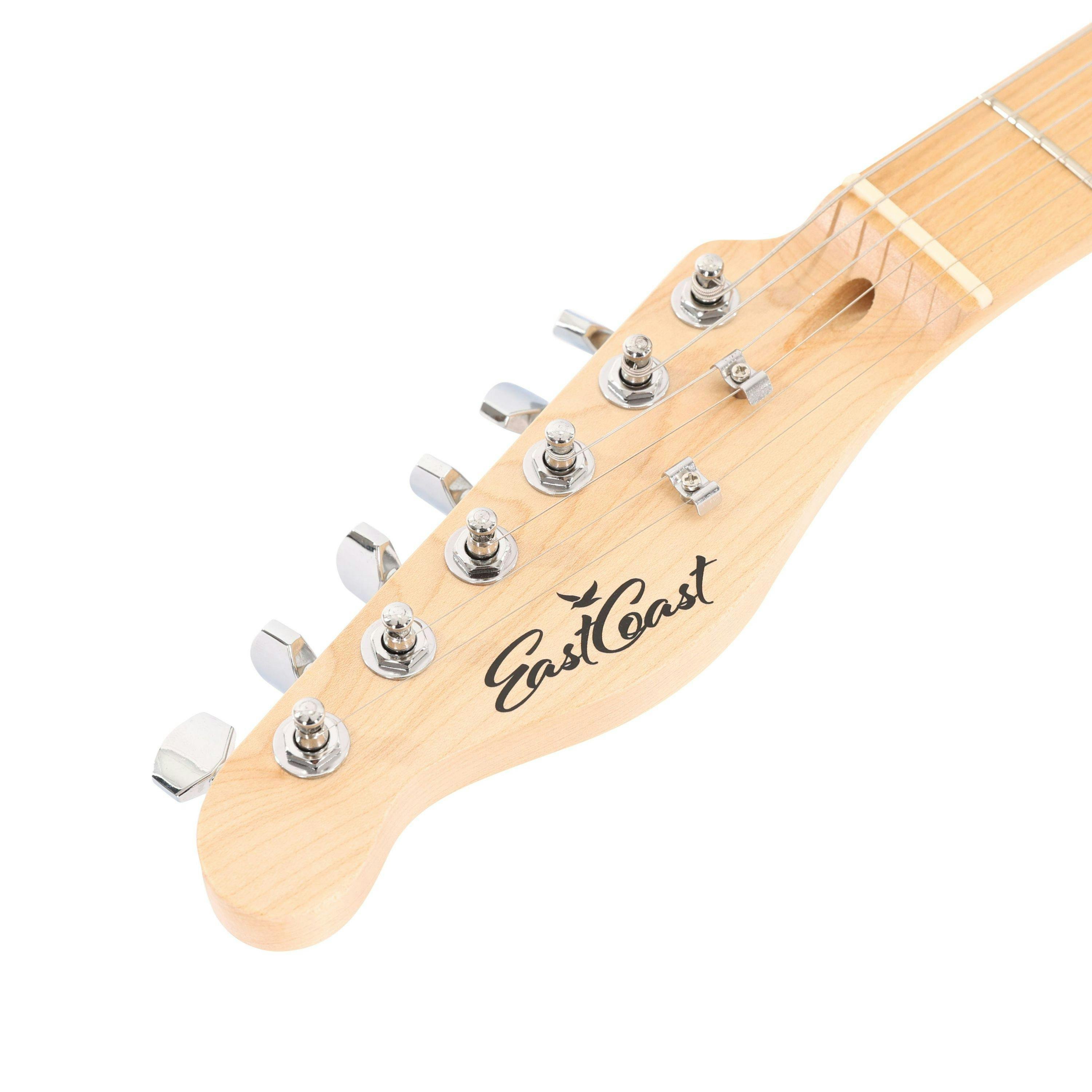 EastCoast T1 Left Handed Electric Guitar in Butterscotch with Maple Fretboard - EC-T1-BS-LH-8.jpg