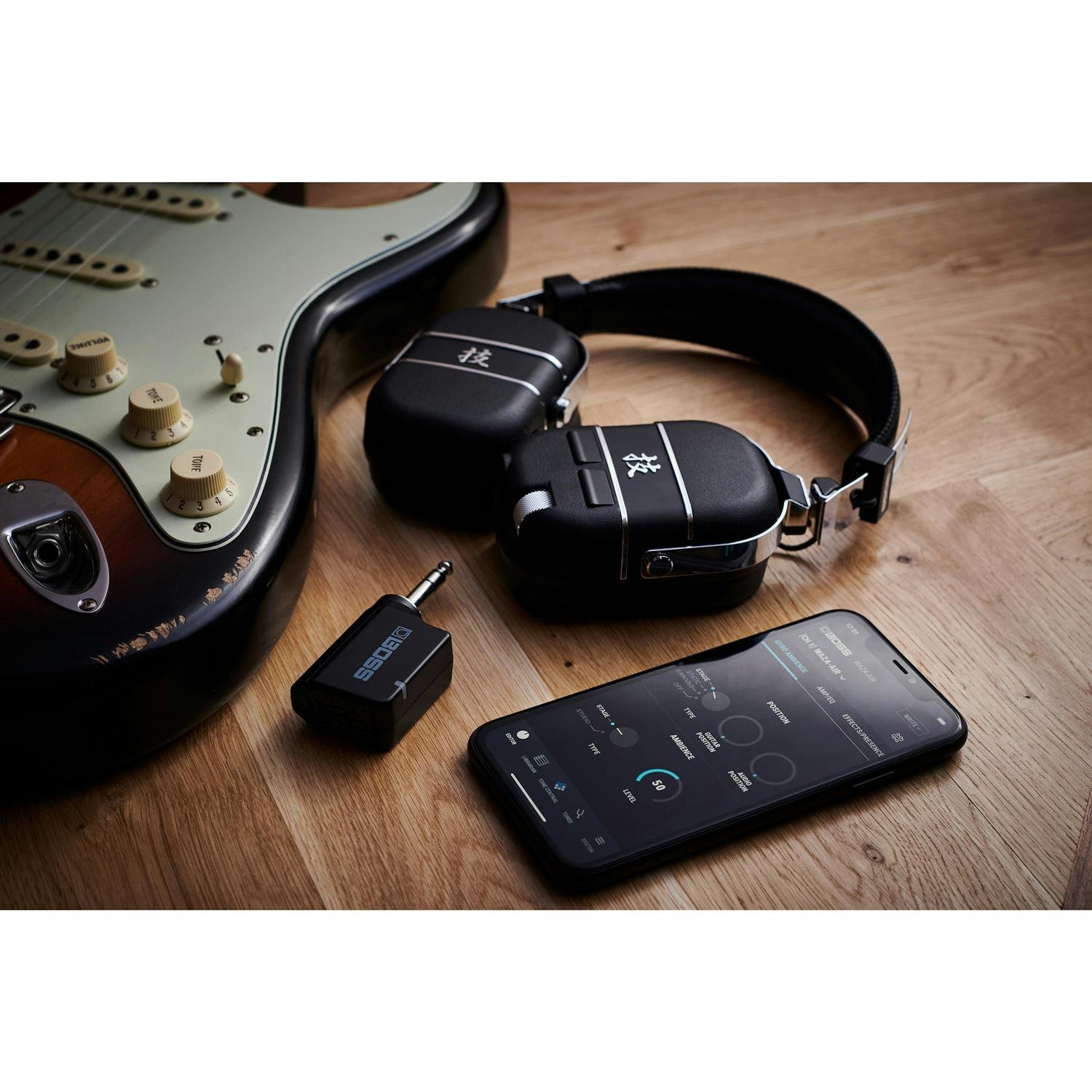 BOSS WAZA-AIR ワイヤレス BOSS Waza-Air Wireless Guitar Amp Headphones - Andertons Music Co.
