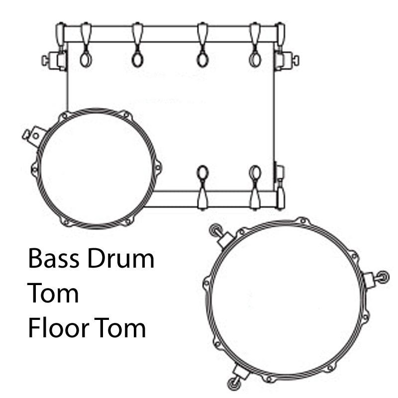Sonor Vintage Series 22" Acoustic Drum Kit in Vintage Red Oyster - 142828-3PC-1TOM1FT.jpg