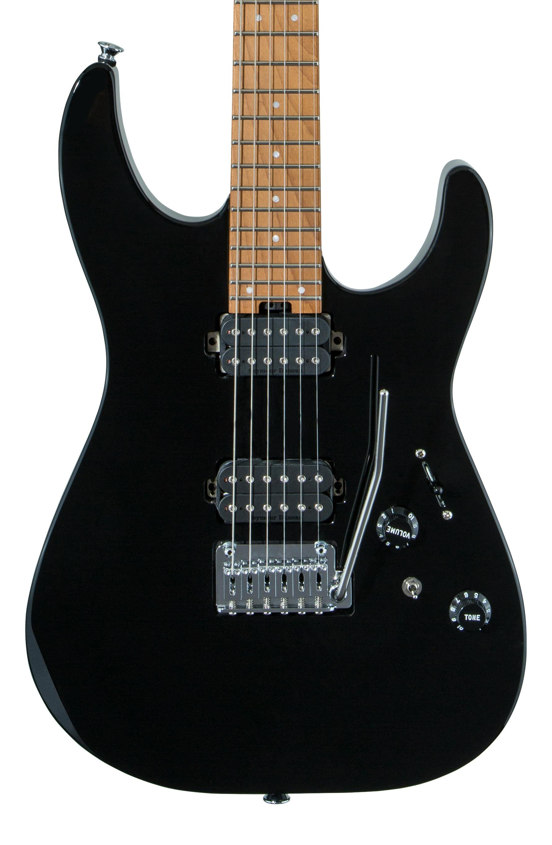 Charvel Pro-Mod DK24 Dinky HH 2PT CM in Gloss Black - Andertons 