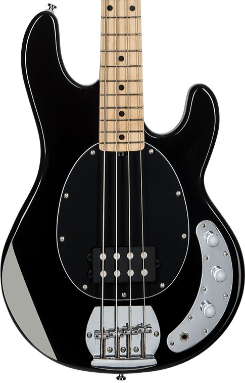 Sterling by Music Man StingRay Ray4 Bass Guitar in Black - 462800-Ray4_BK_M_Hero.jpg