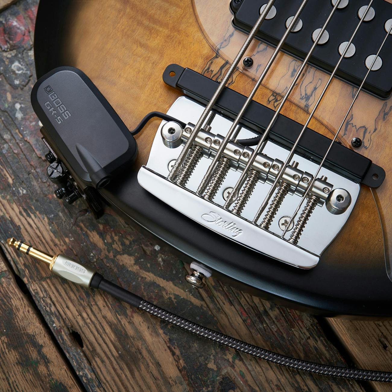 Boss GK-5B Electric Bass Guitar Divided Pickup - GK5B-Boss-GK-5B-Electric-Bass-Guitar-Divided-Pickup-Lifestyle-2.jpg