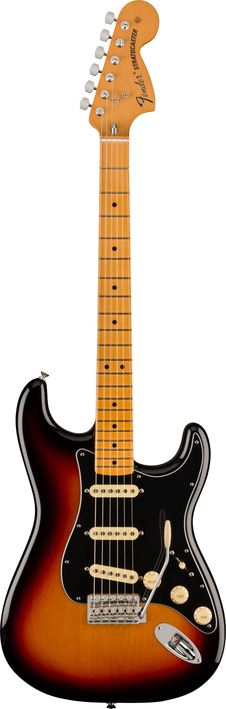 Fender Vintera II '70s Stratocaster Electric Guitar in 3-Tone Sunburst - 0149032300-Fender-Vintera-II-70s-Stratocaster-in-3-Tone-Sunburst-Front.jpg