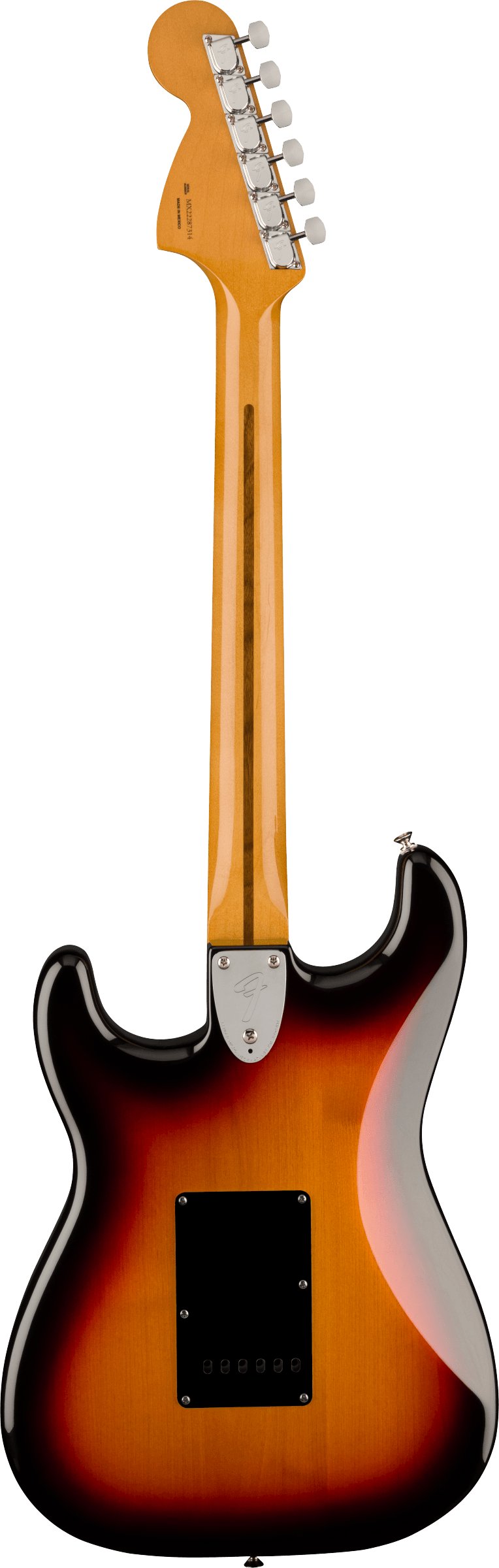 Fender Vintera II '70s Stratocaster Electric Guitar in 3-Tone Sunburst - 0149032300-Fender-Vintera-II-70s-Stratocaster-in-3-Tone-Sunburst-Back.jpg