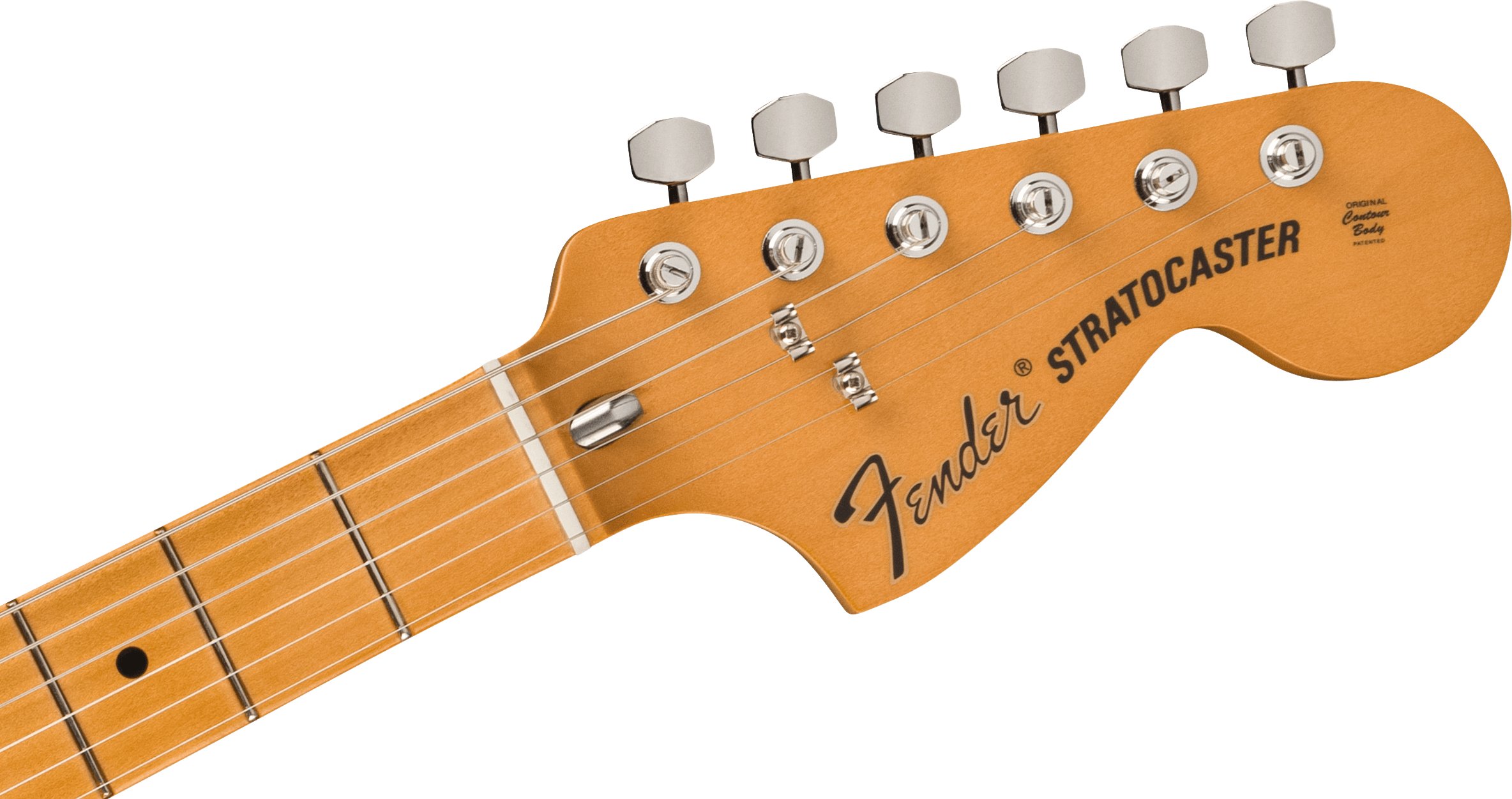 Fender Vintera II '70s Stratocaster Electric Guitar in 3-Tone Sunburst - 0149032300-Fender-Vintera-II-70s-Stratocaster-in-3-Tone-Sunburst-Headstock.jpg