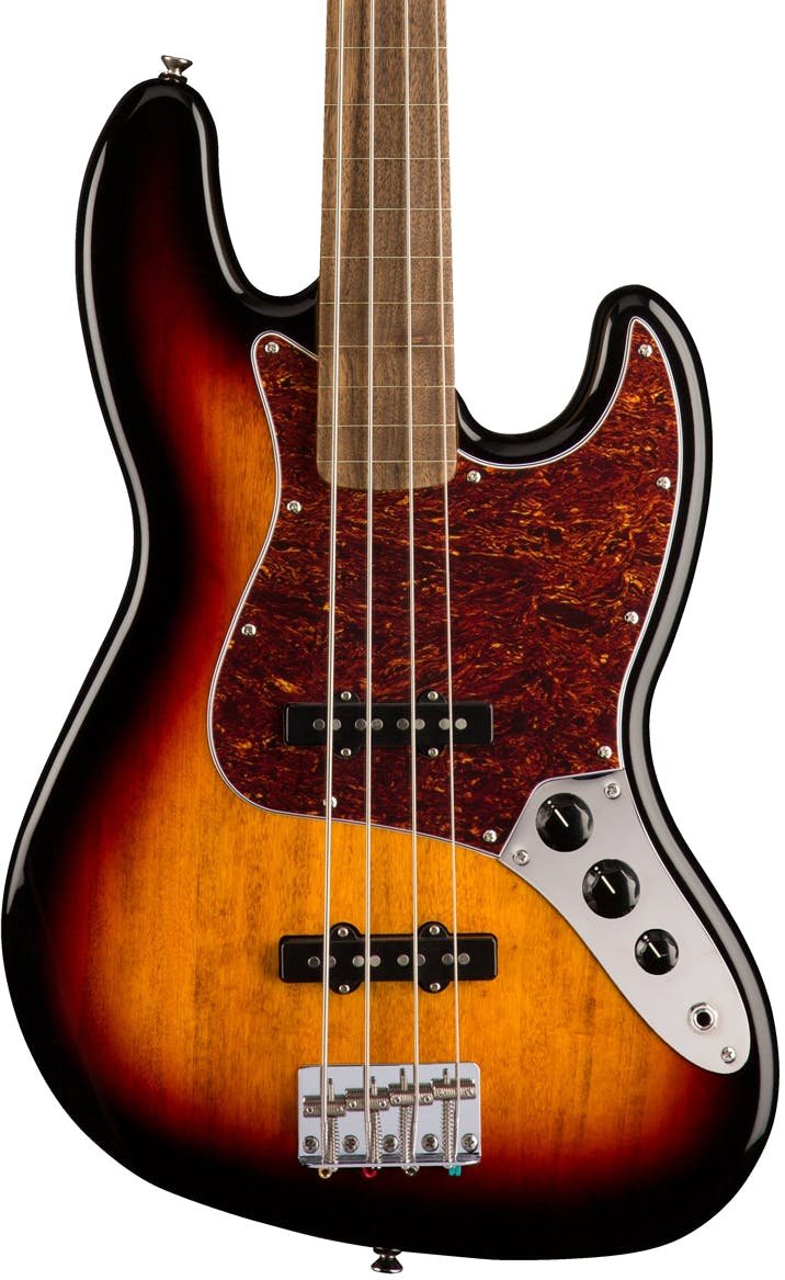 Squier Classic Vibe 60s Jazz Bass Guitar Fretless Laurel Fingerboard 3-Color Sunburst - 316669-1547806370264.jpg