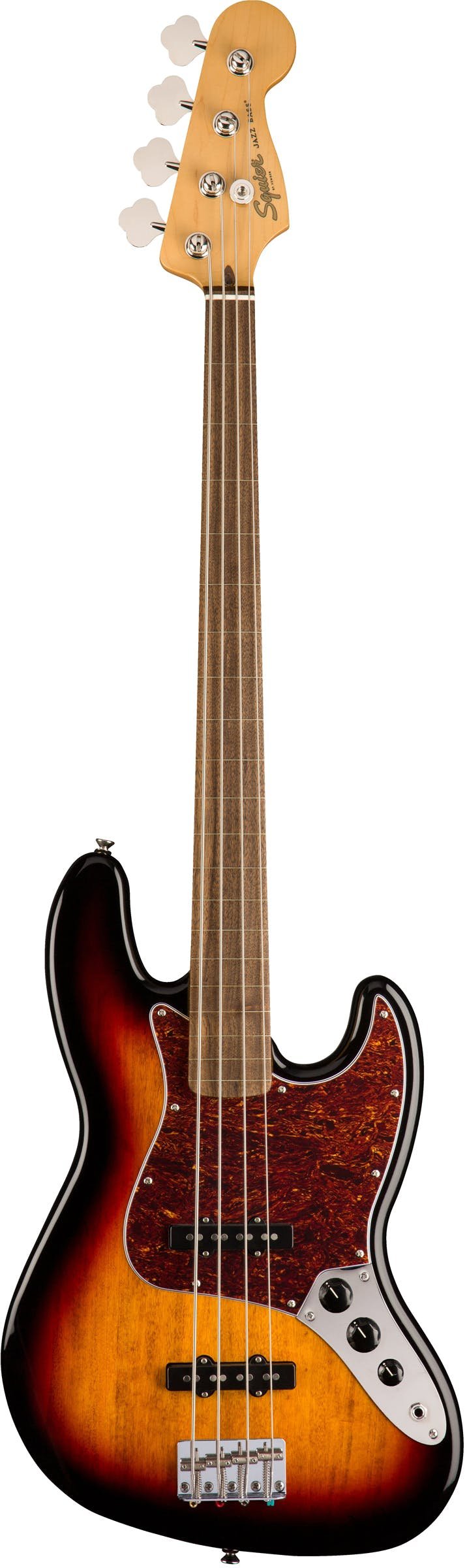 Squier Classic Vibe 60s Jazz Bass Guitar Fretless Laurel Fingerboard 3-Color Sunburst - 316670-0374531500_gtr_frt_001_rr.jpg