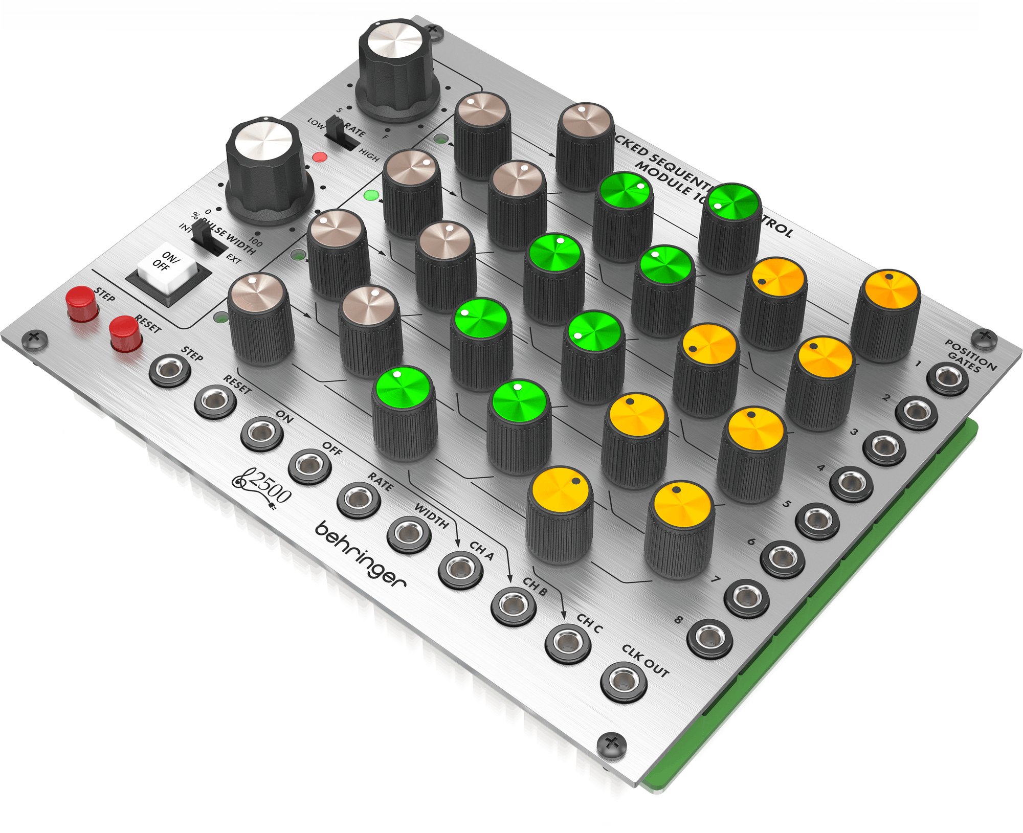 Behringer Clocked Sequential Control Module 1027 - 2500 Series 8-Position Step Sequencer Eurorack Module - 453718-CLOCKED-SEQUENTIAL-CONTROL-MODULE-1027_P0E91_Right_XL.jpg