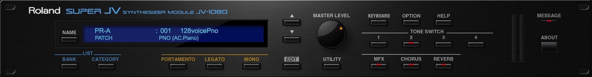 Roland Cloud JV-1080 Virtual Instrument Plugin - Lifetime Key