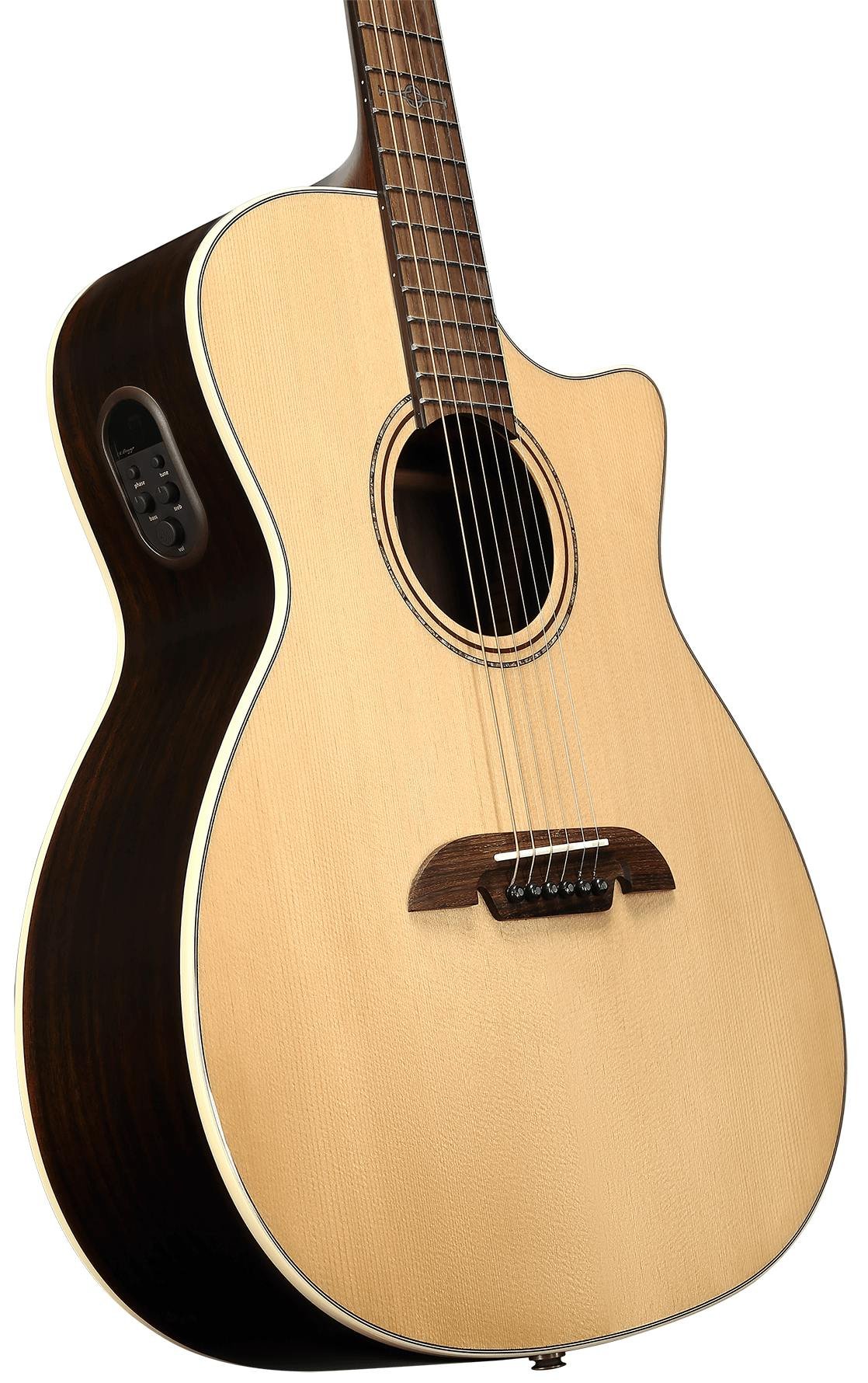 Alvarez Artist AG70CE Grand Auditorium Electro-Acoustic in Natural with Cutaway - AG70CESPB-Alvarez-Artist-Grand-Auditorium-Cutaway-Spruce-top-Rosewood-back-Natural-LR-Baggs-SPB-Side.jpg