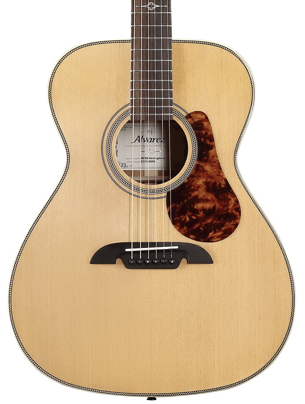 Alvarez Masterworks MF60E Folk OM Electro Acoustic in Natural - MF60EHFHB-Alvarez-Masterworks-Folk-OM-Spruce-top-Mahogany-back-Natural-LR-Baggs-HiFi-Hero.jpg
