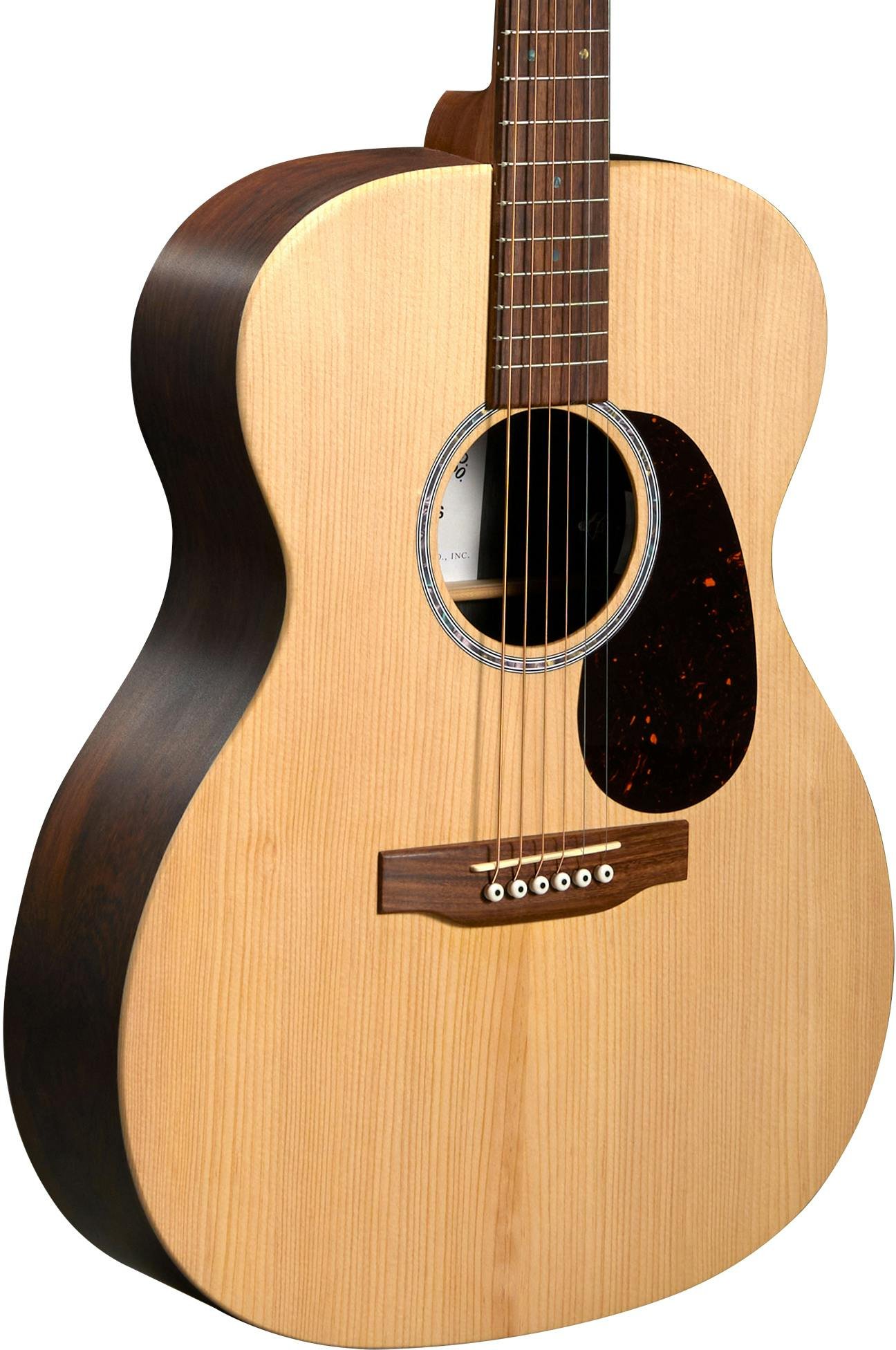 Martin X-Series Remastered 000-X2E Acoustic Guitar with Solid Spruce Top and Brazilian HPL Back - 000X2E-BRAZ-000-X2E_BRAZ_Front-Cropped.jpg