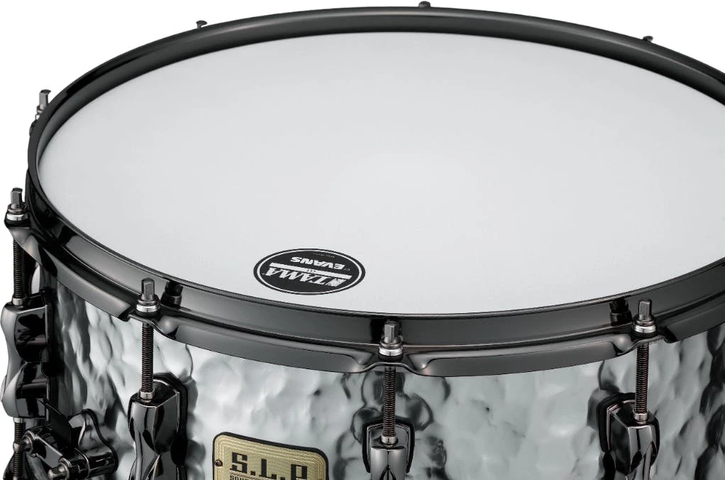 Tama SLP 14x6 Expressive Hammered Steel Snare Drum - LST146H-LST146H_Snare_Skin.jpg