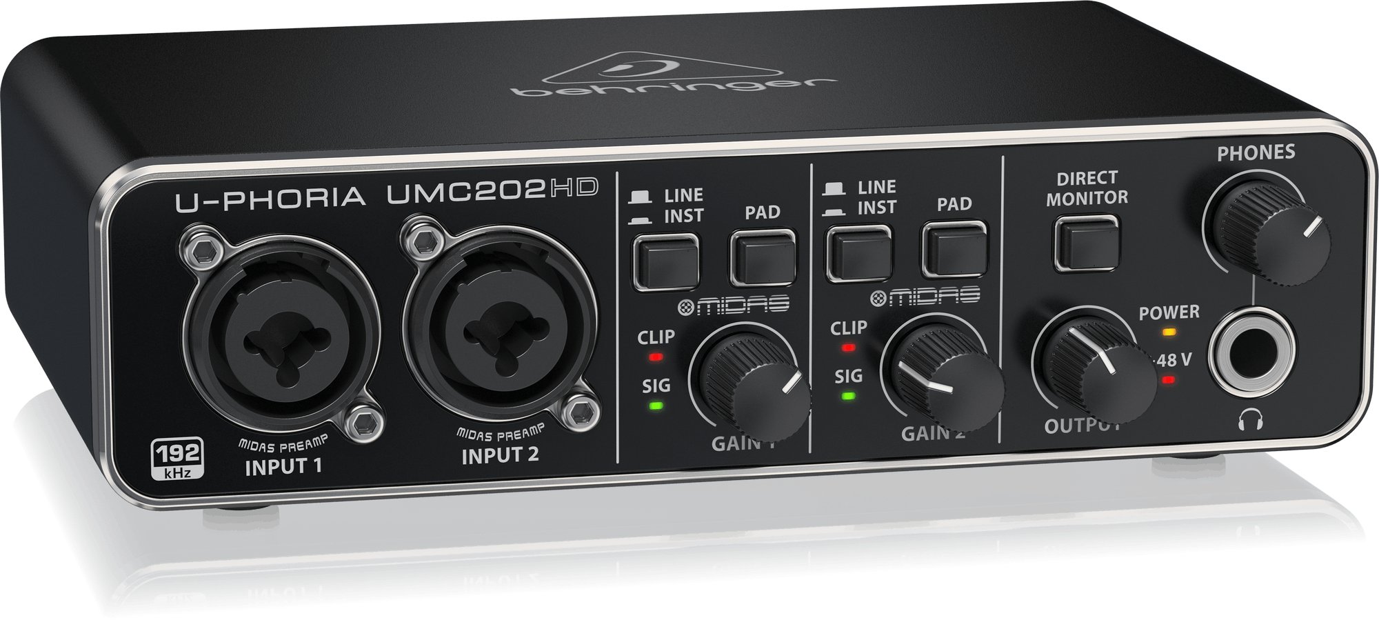 DTM・DAW BEHRINGER UMC202HD Behringer UMC202HD USB Audio Interface - Andertons Music Co.