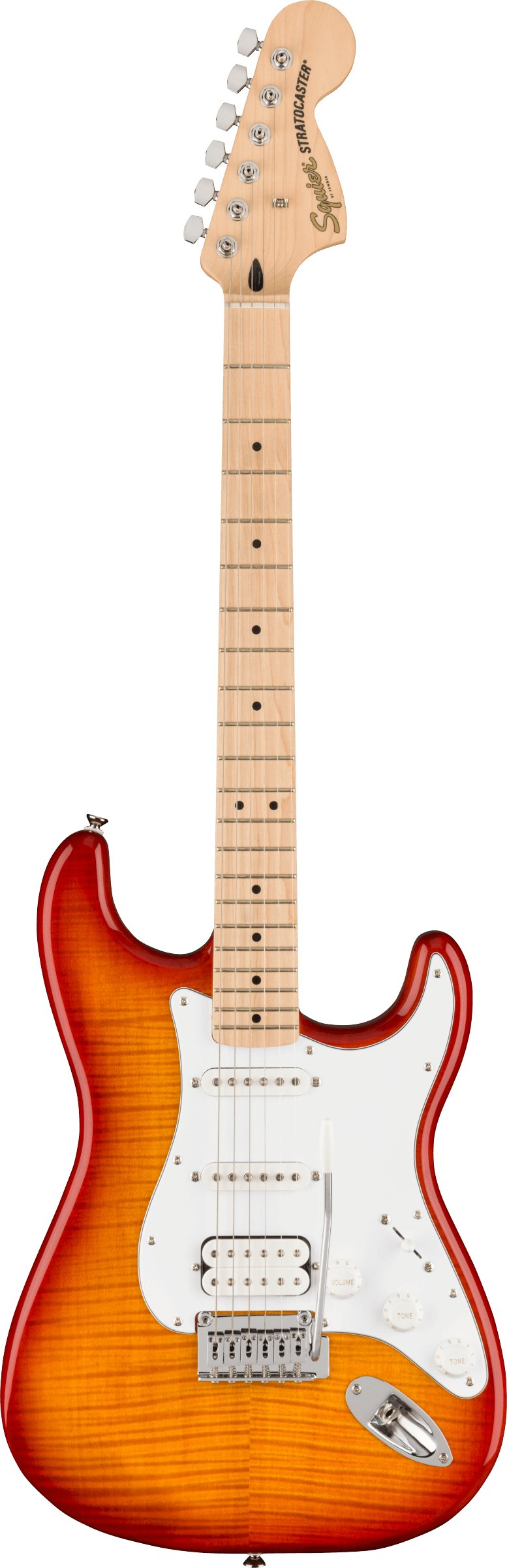 ギター Squier Stratocaster Affinity FMT HSS Squier Affinity Stratocaster FMT HSS Electric Guitar in Sienna