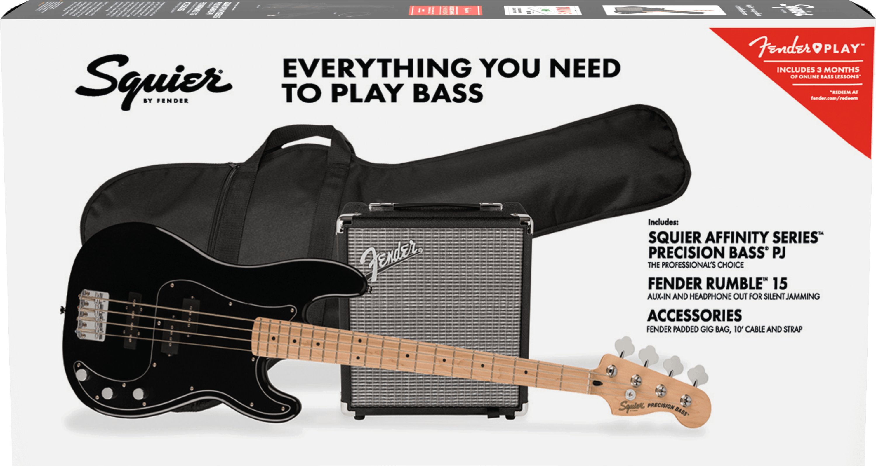 Squier Affinity Precision Bass Guitar PJ Pack in Black with Rumble 15W Amp - 439231-1617197577048.jpg