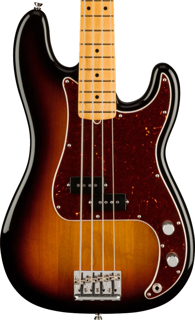 Fender American Professional II Precision Bass Guitar in 3 Tone Sunburst with Maple Fingerboard - 402500-0193932700_fen_ins_frt_1_rr1.jpg