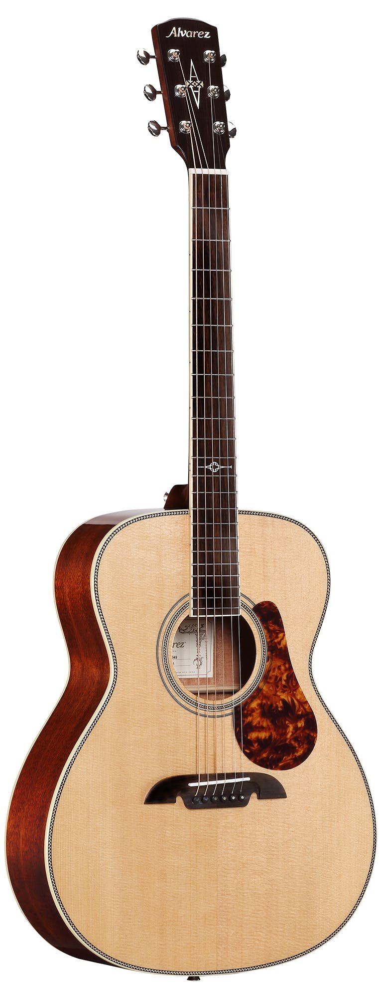Alvarez Masterworks MF60OM Folk OM Acoustic Guitar in Natural - 336170-1558604452041.jpg