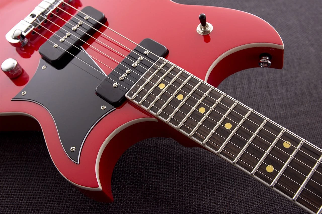 Reverend Reeves Gabrels Signature Dirtbike Royale Electric Guitar in Red - 454209-Reverend-Reeves-Gabrels-Dirtbike-Royale-Red-Neck.jpg