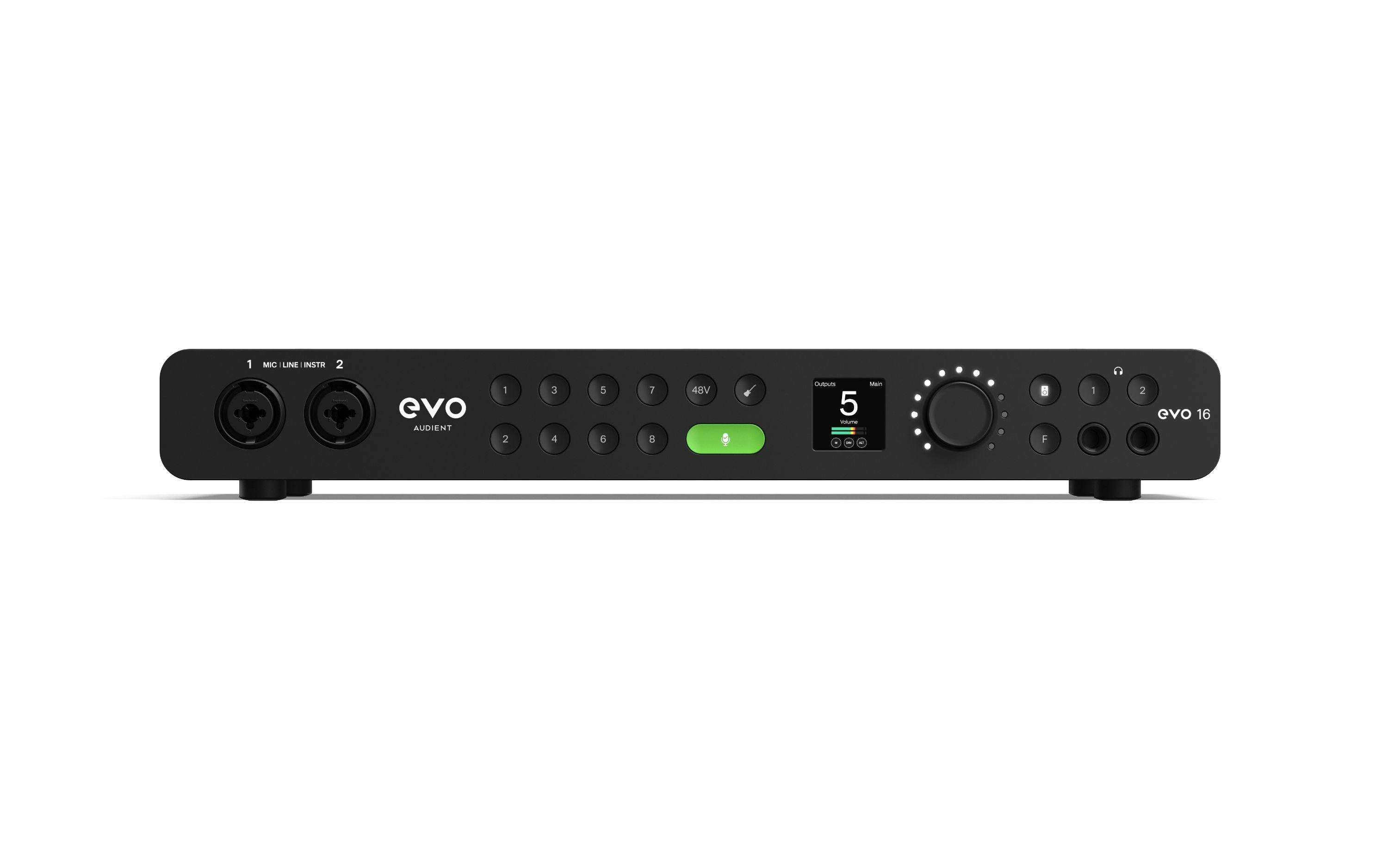 Audient EVO 16 24-in 28-out USB-C Audio Interface - 513418-Evo 16 Front Ortho.jpg