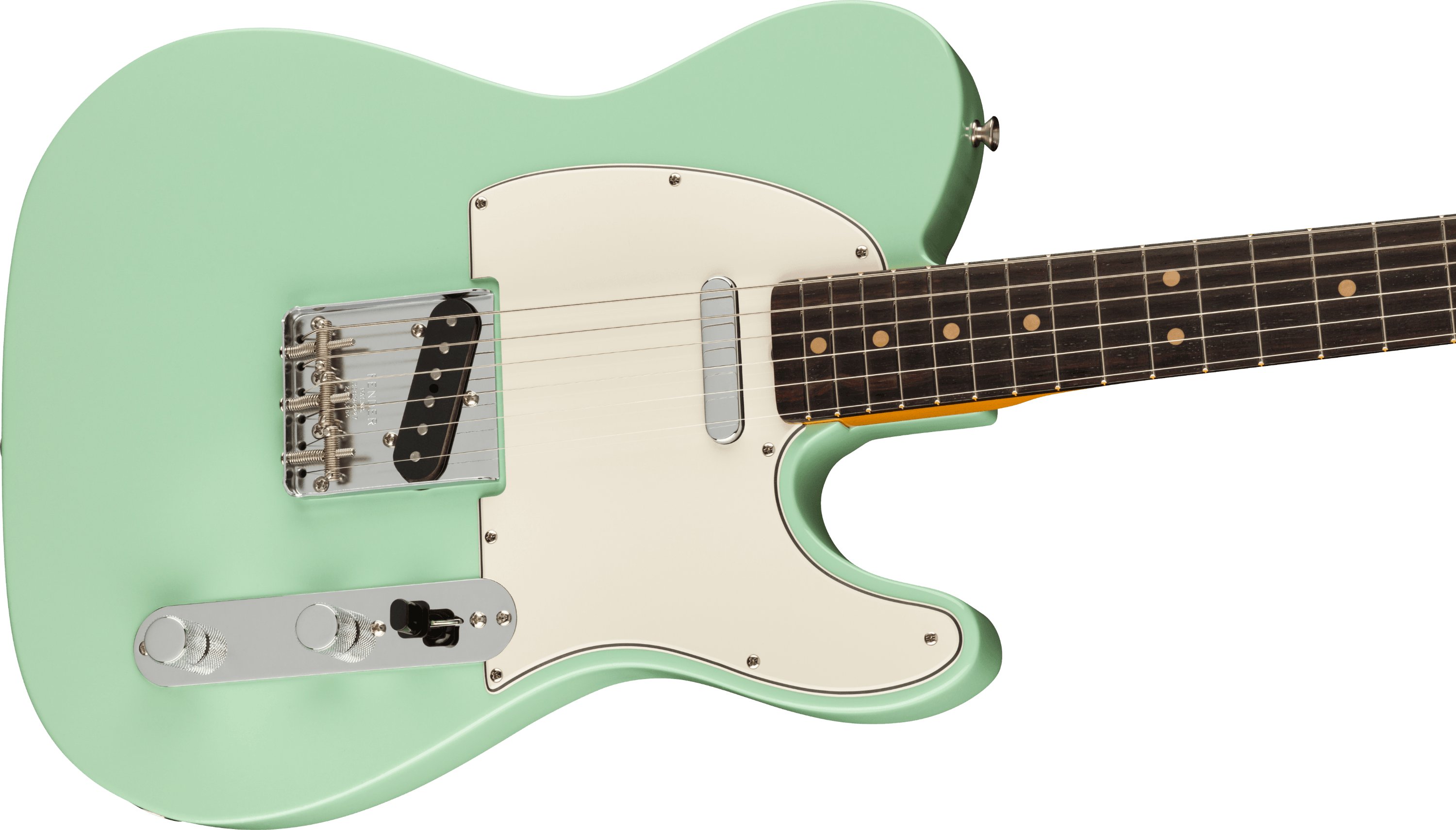 Fender American Vintage II 1963 Telecaster Electric Guitar in Surf Green - 542514-Fender-American-Vintage-II-1963-Telecaster-Surf-Green-Angle.jpg