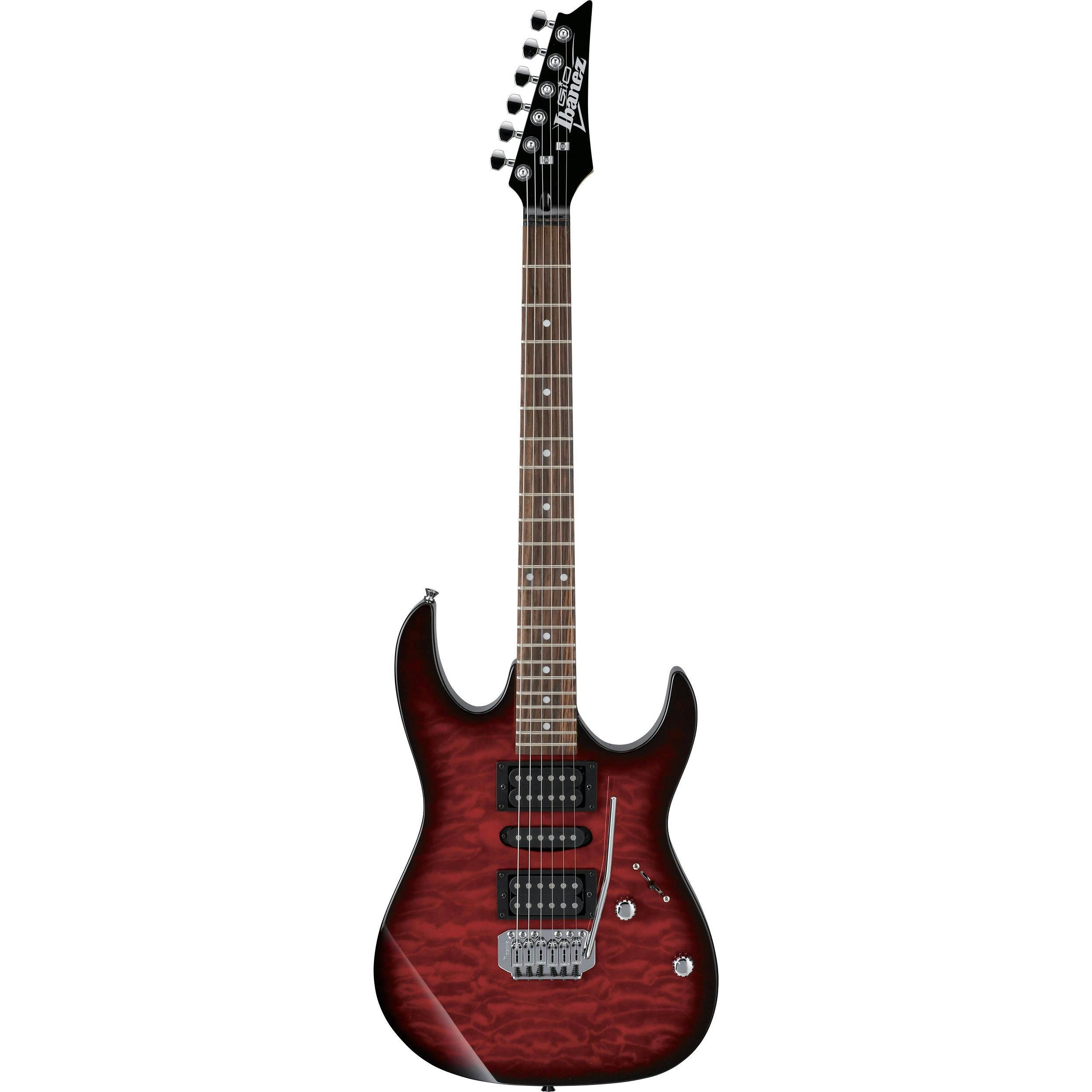 Ibanez GRX70QATRB In Transparent Red Burst - Andertons Music Co.