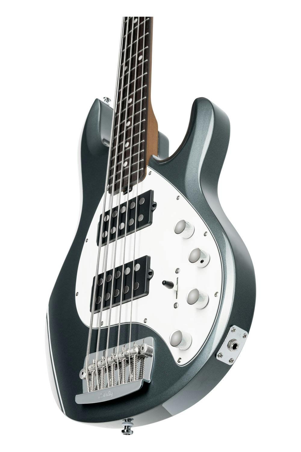 Sterling by Music Man Stingray Ray5 HH Charcoal Frost Rosewood Neck - RAY35HHCFRR2-ST-RAY35HH-CFR-R2-RIGHT-LOWER-BOUT.jpg