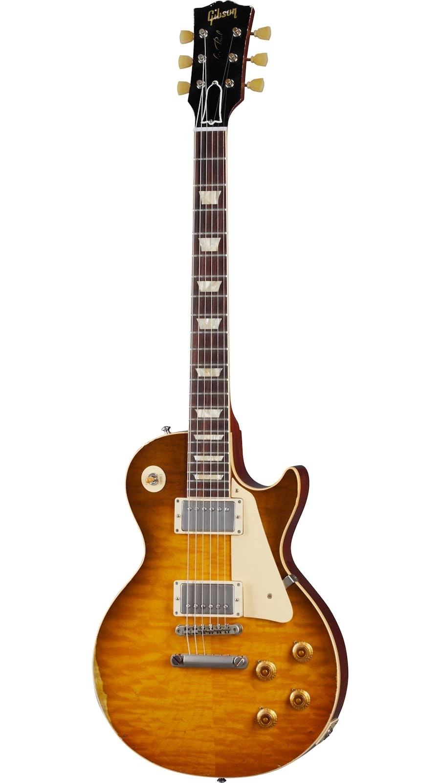 Gibson Custom Shop Murphy Lab 1959 Les Paul Standard Reissue Heavy Aged Electric Guitar in Green Lemon Fade - 435135-front-banner-1600_900 (1).jpg