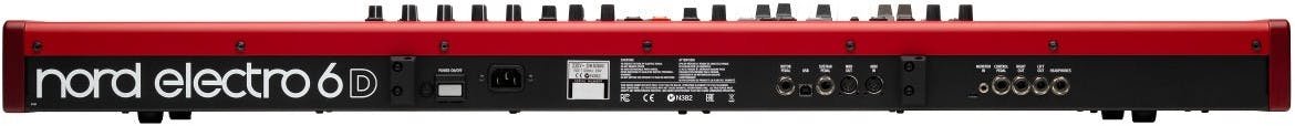 Nord Electro 6D 73 Key Keyboard in Red Bundle 2 - _BUN-NOR0069-01-NE6D-73-Back.jpg