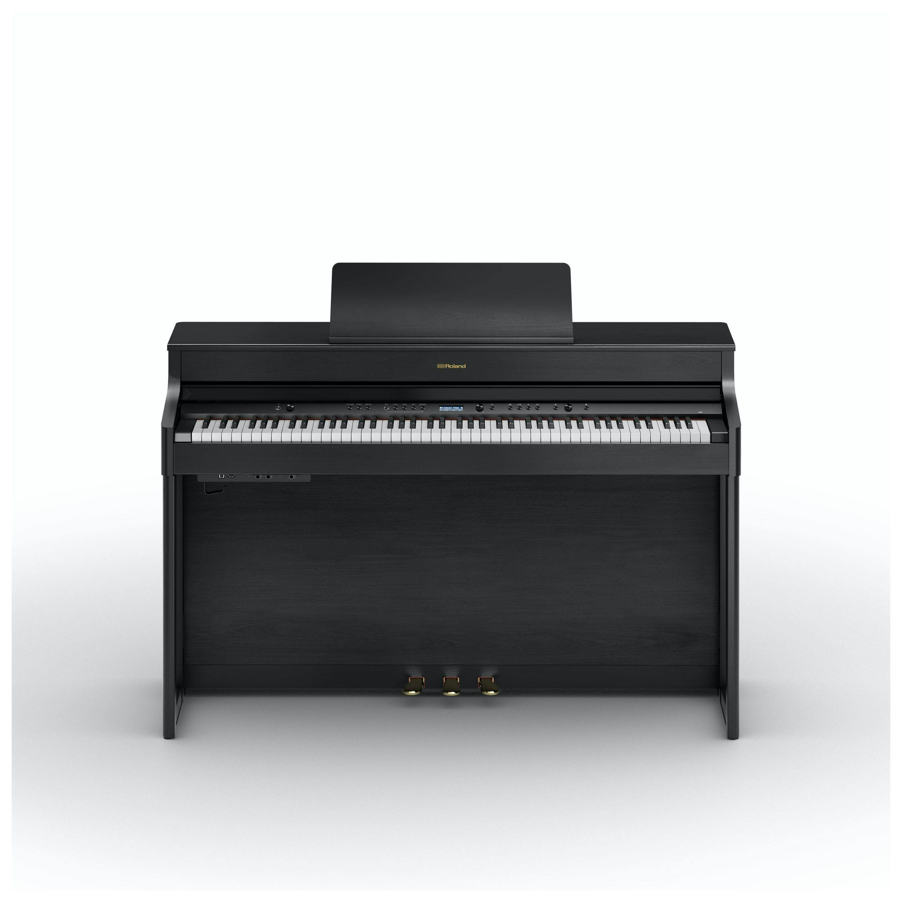 Roland HP702 Digital Piano in Black Bundle 1 - 506509-328962-HP702_CH_Front.jpg