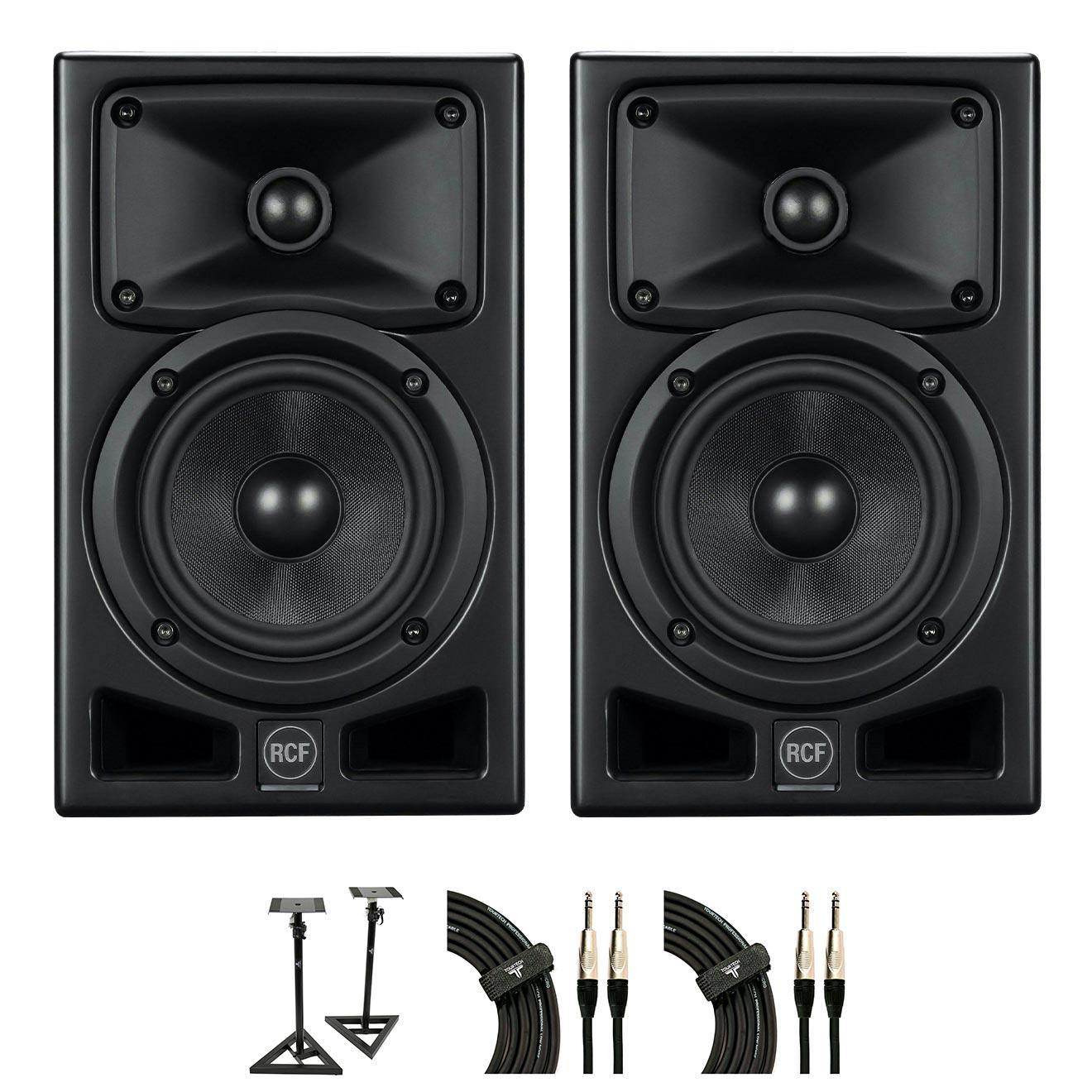 RCF Ayra Pro5 Studio Monitor Bundle with Stands and Cables - _BUN-AYRA5-STAND.jpg