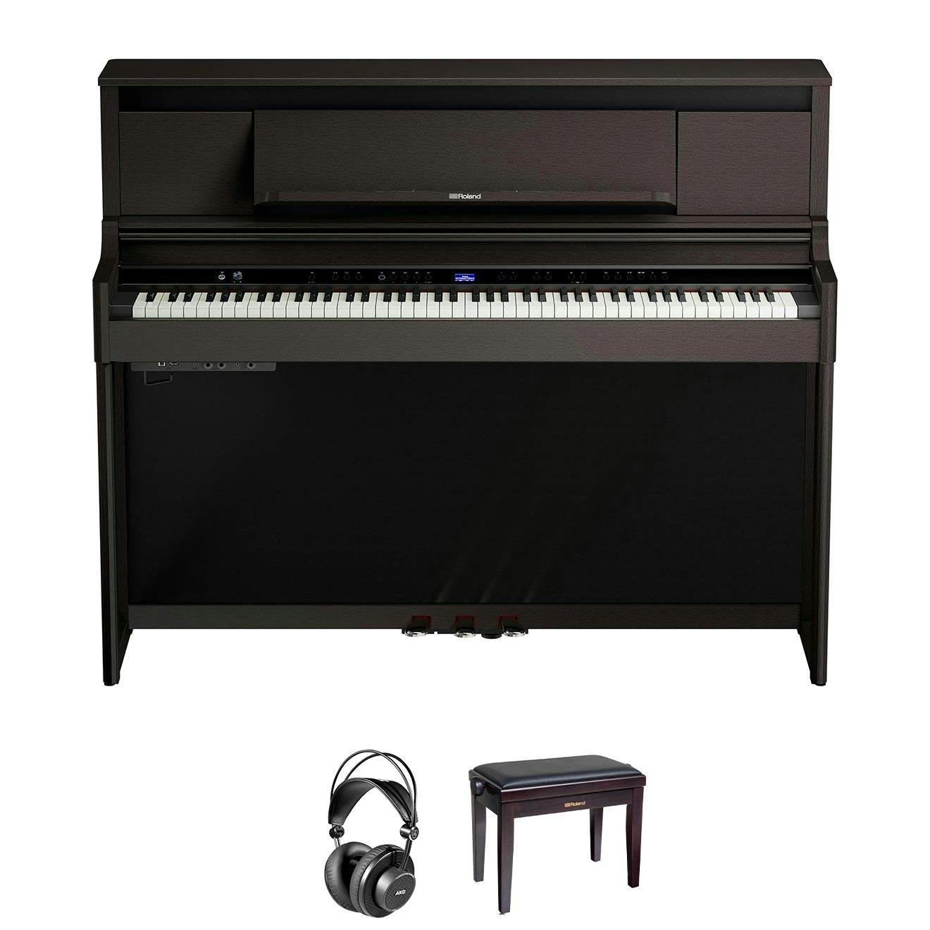 Roland LX-6-DR Home Piano in Dark Rose Bundle with Headphones and Bench - _BUN-LX6DR-STAND-BUN-LX6DR-STAND.jpg