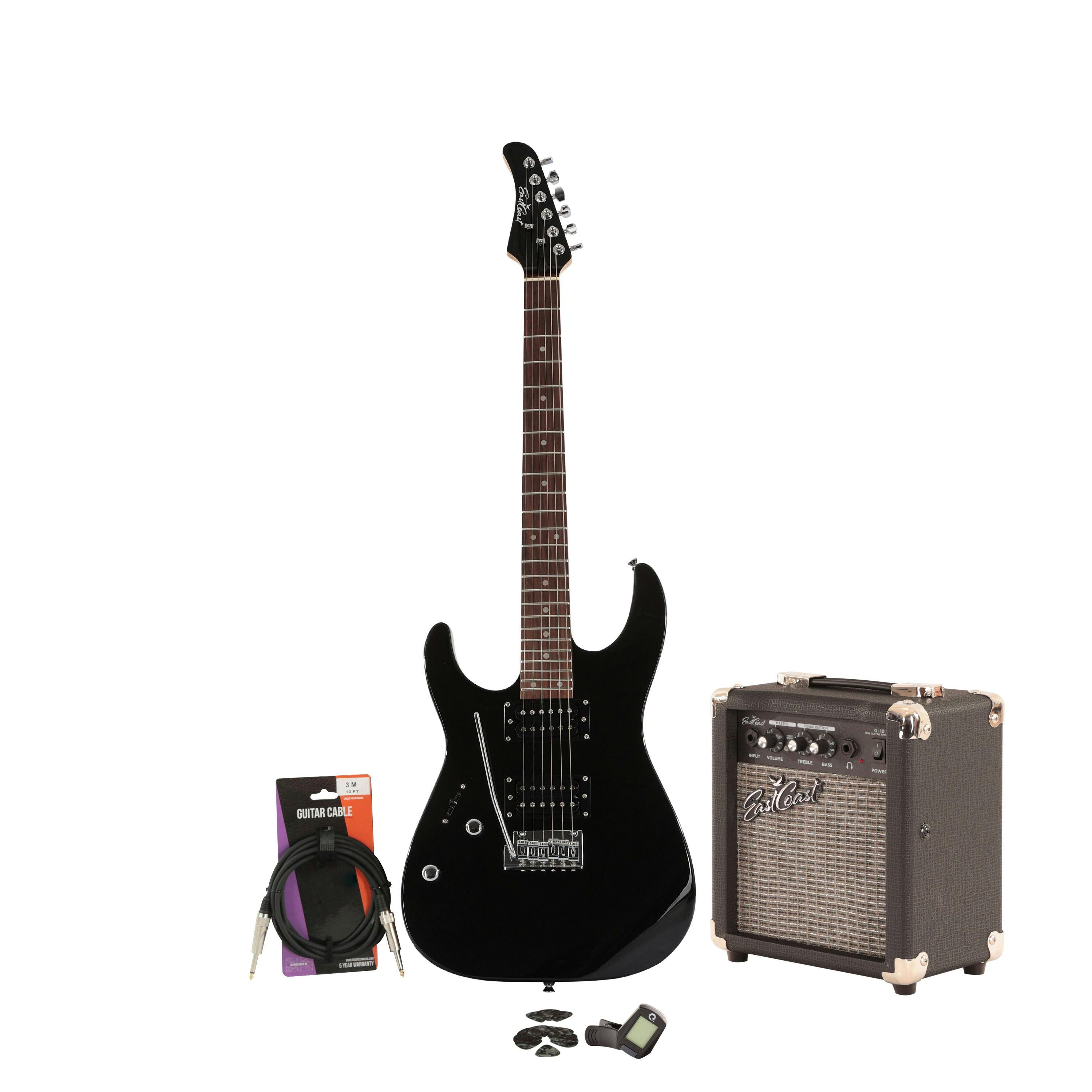 EastCoast HM1 Black Left Handed Electric Guitar Starter Pack with 10W Amp & Accessories - _BUN-EC-HM1-BK-LH10-EC-HM1-BK-10w-LH.jpg