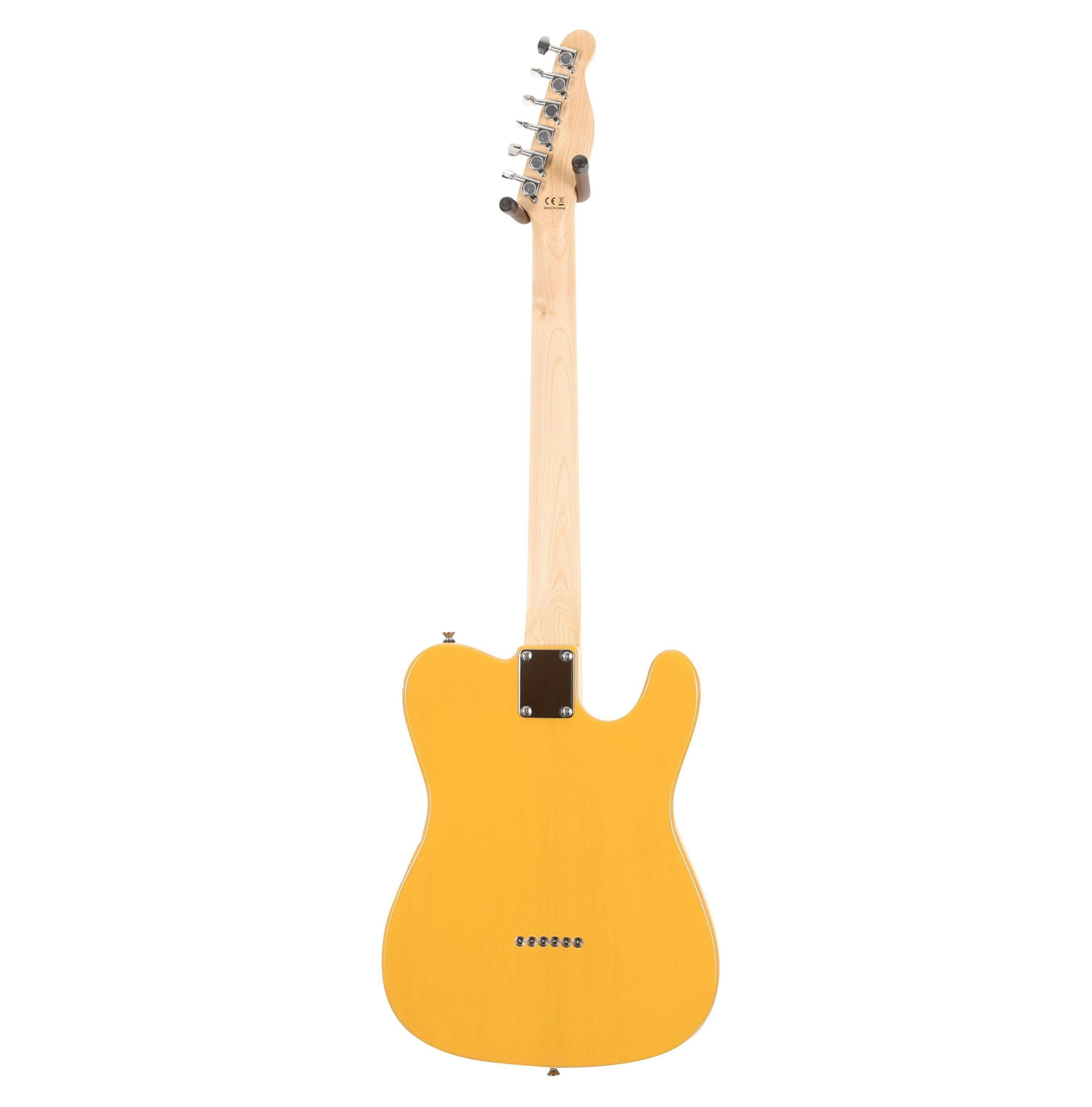 EastCoast T1 Left Handed Electric Guitar Starter Pack in Butterscotch with 15W Amp & Accessories - 478276-EastCoast T1 Left Handed Electric Guitar in Butterscotch Maple Fingerboard 3.jpg