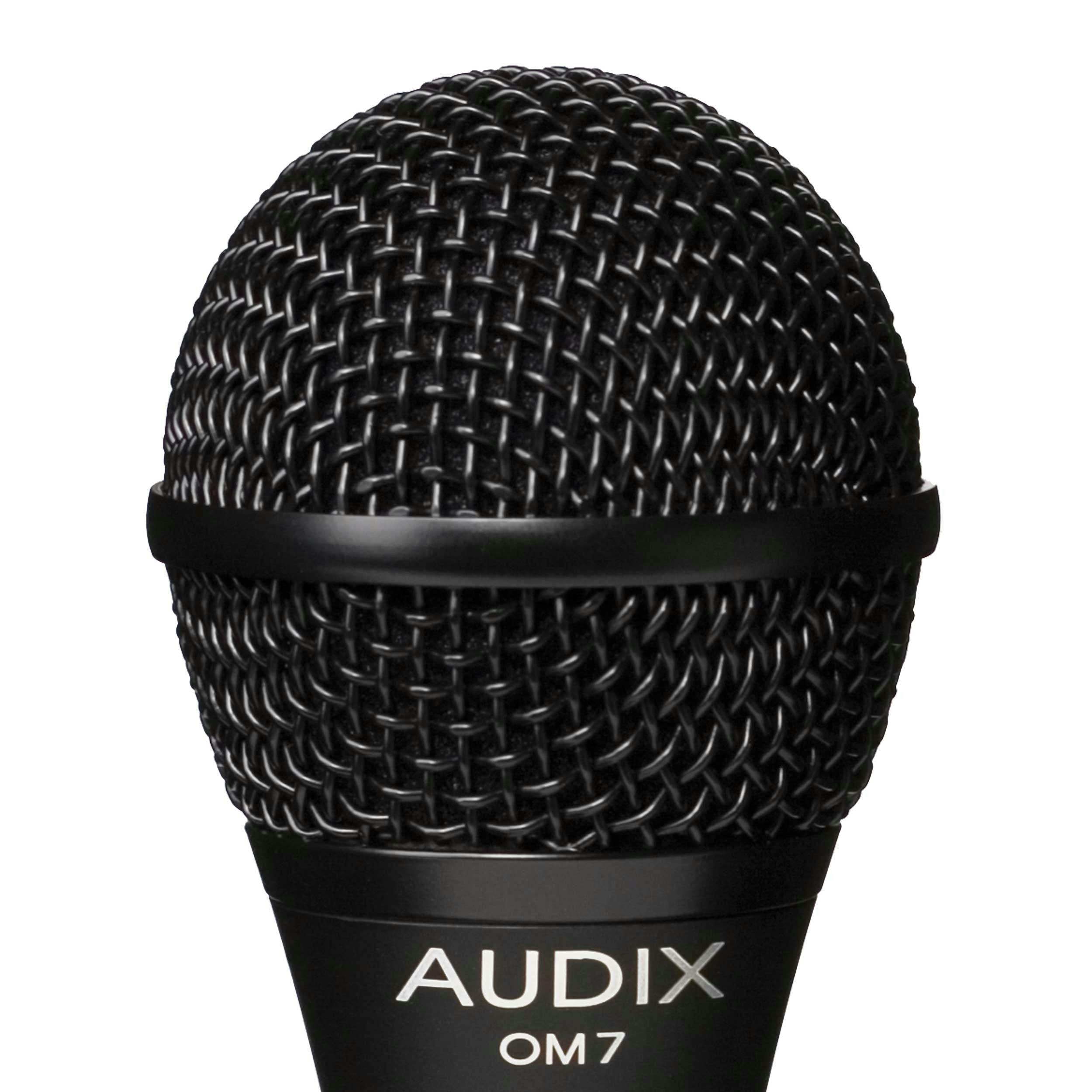 Audix OM7 Dynamic Vocal Microphone Bundle with Mic Stand and XLR