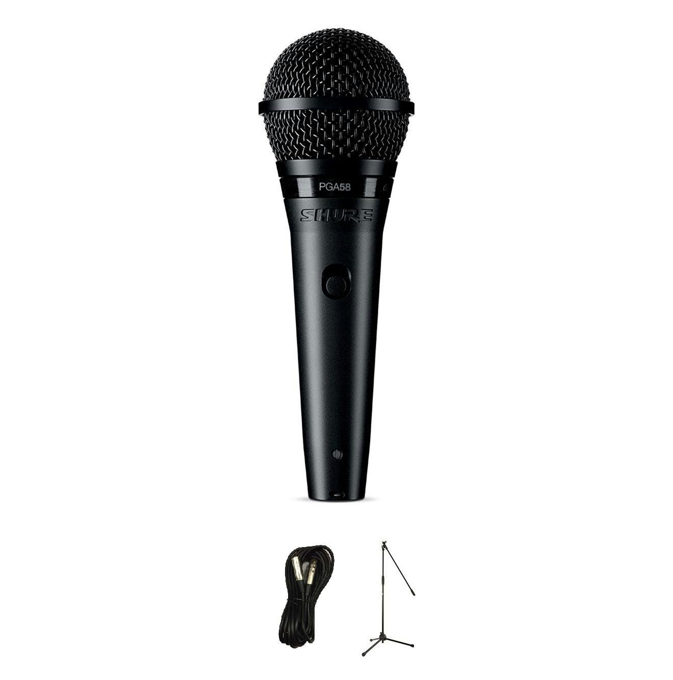 Shure PGA58 Cardioid Dynamic Microphone Bundle with Mic Stand and XLR Cable - _BUN-PGA58-X-BUNPGA58-X.jpg