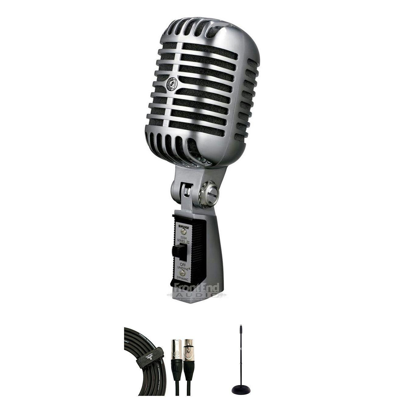 Shure 55SH Vocal Microphone Bundle with Stand and XLR Cable - 527187-1658834759300.jpg