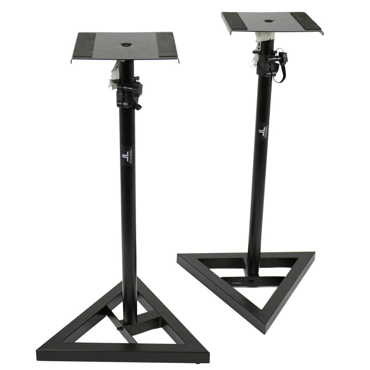 「A」Yamaha HS7 ブラックペア インシュレーター＆スタンド付き Yamaha HS7 Matched Pair in Black With Stands and Cables