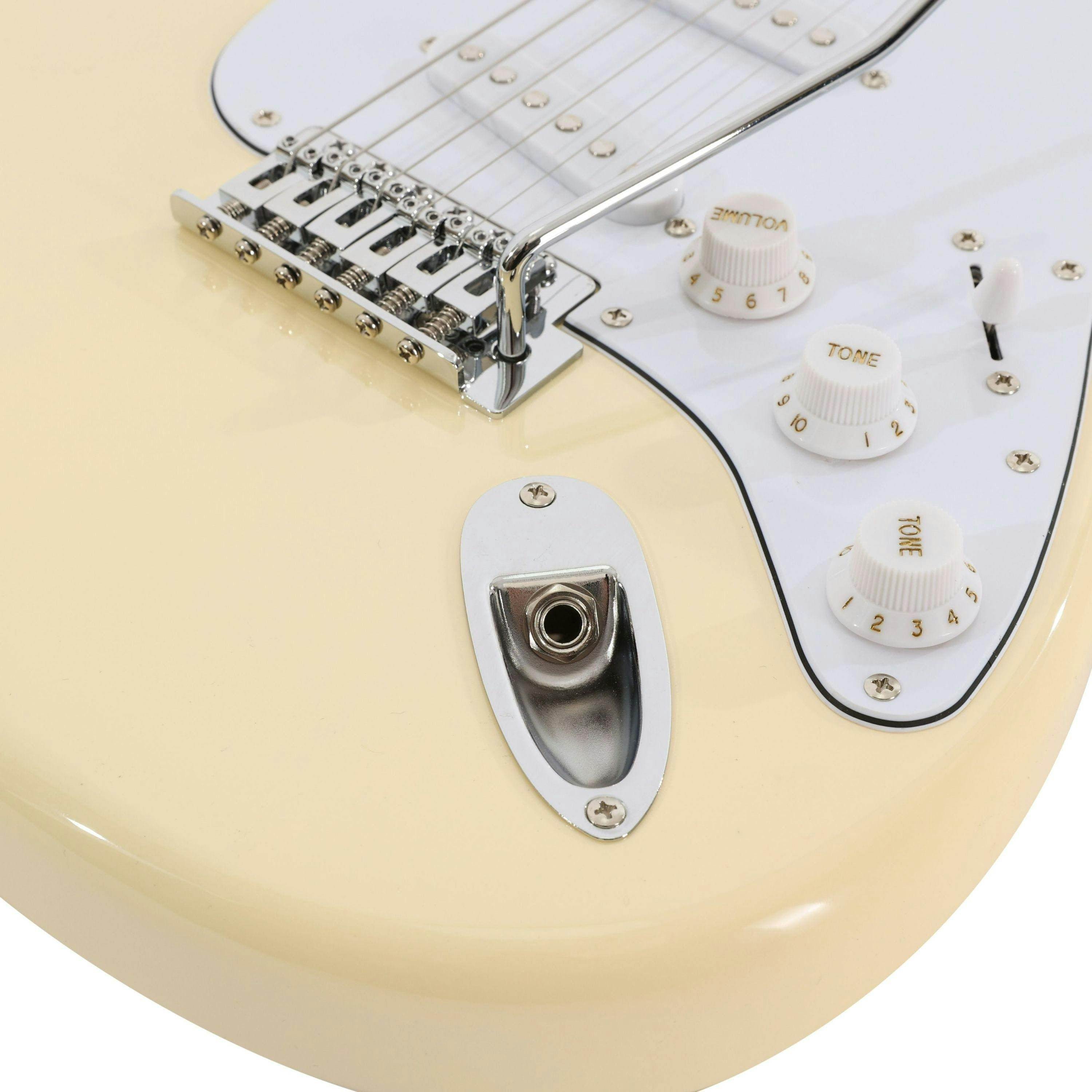 EastCoast ST1 Vintage White Electric Guitar Starter Pack with 10W Amp & Accessories - _BUN-EC-GS100-AWT10-11.jpg