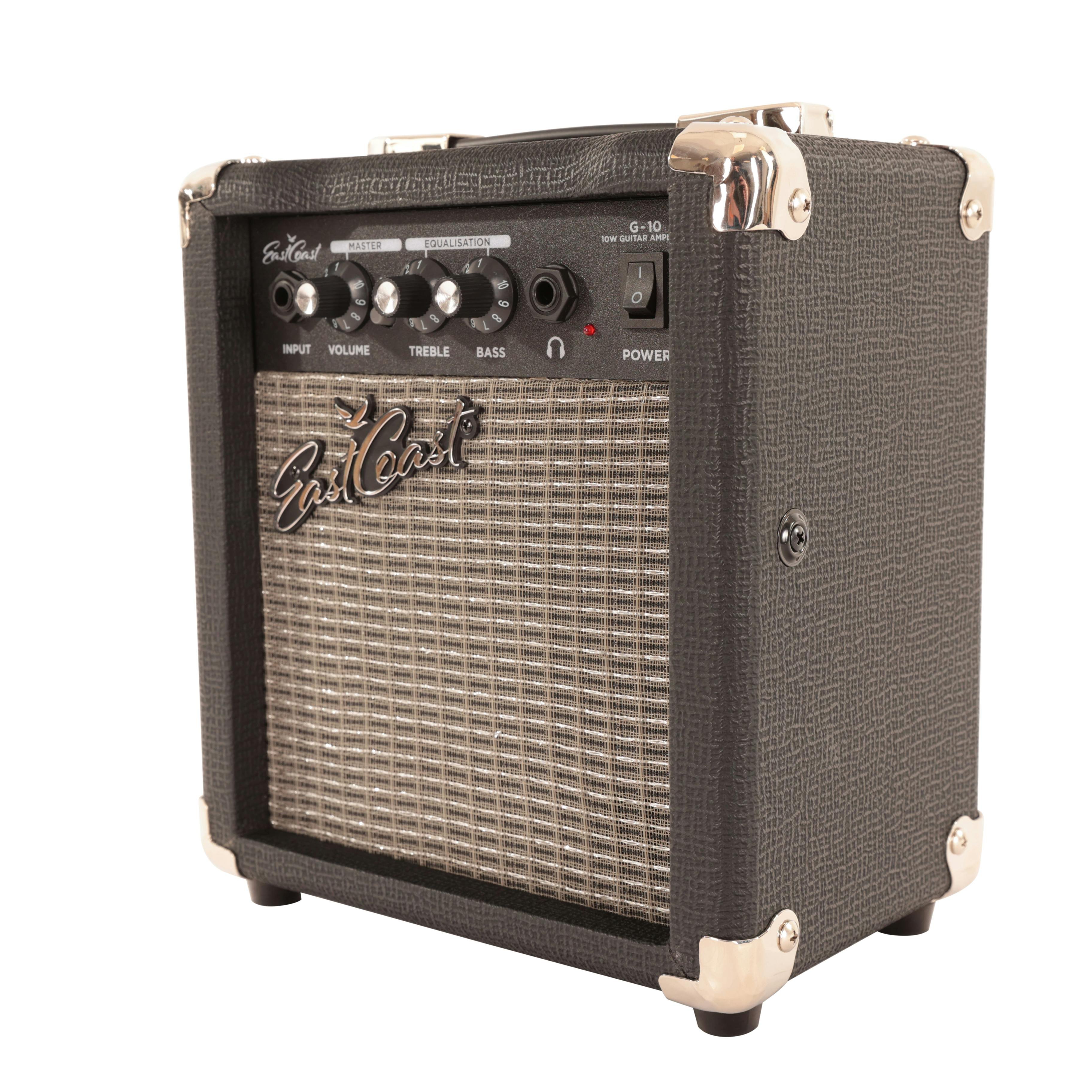 EastCoast ST1 Vintage White Electric Guitar Starter Pack with 10W Amp & Accessories - _BUN-EC-GS100-AWT10-14.jpg