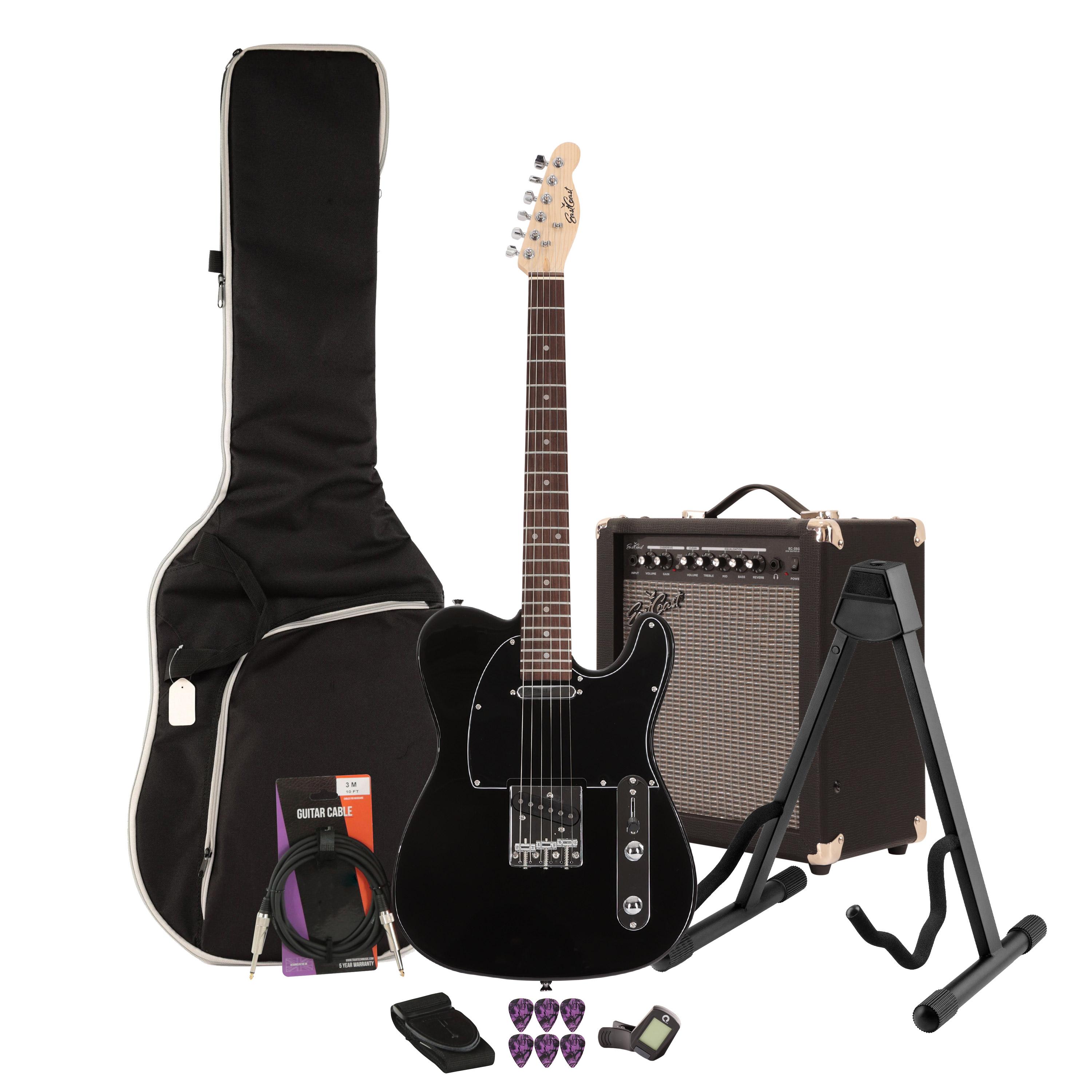 EastCoast T1 Electric Guitar Starter Pack in Black (Rosewood) with 35W Amp & Accessories - _BUN-EC-GT100-BLK30.jpg
