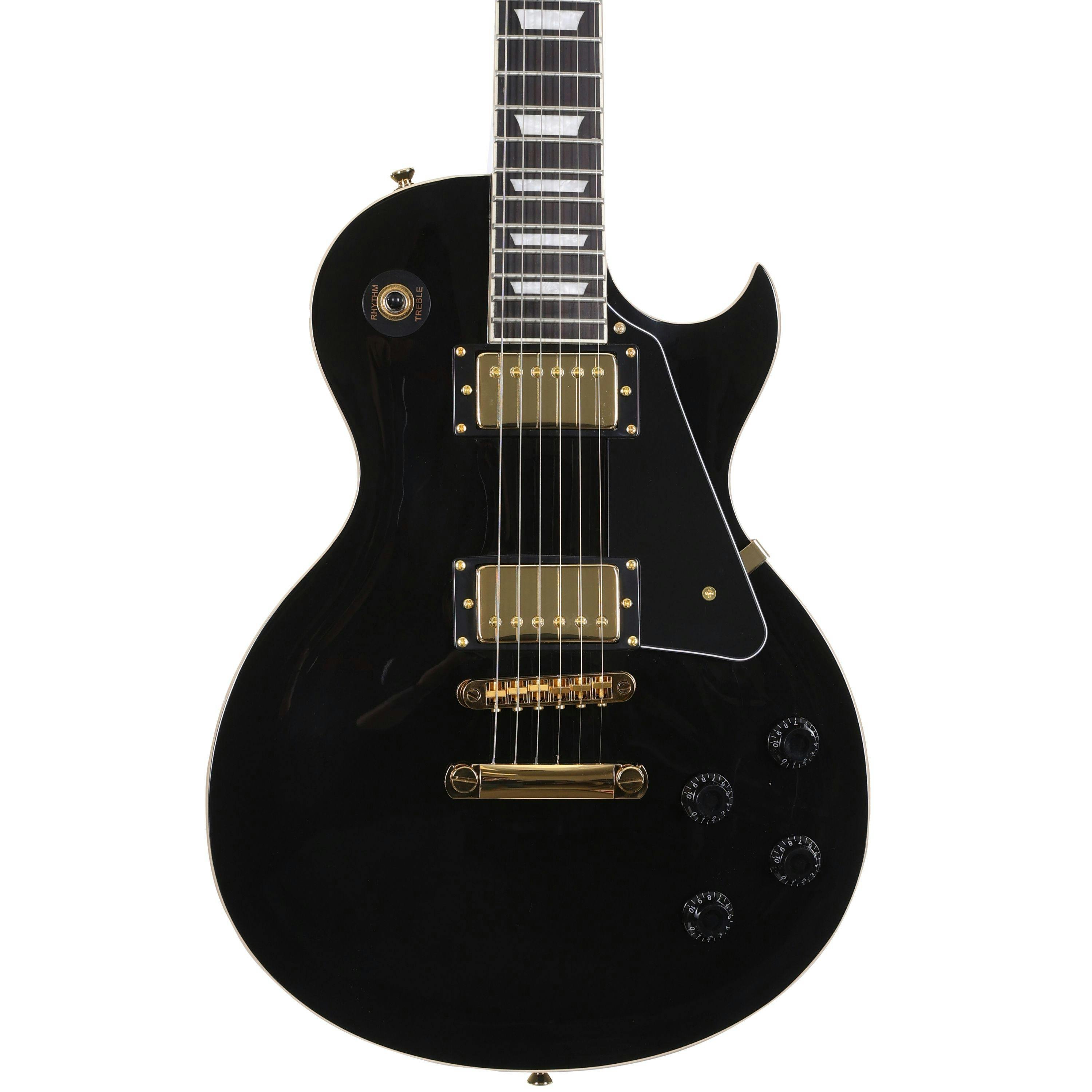 EastCoast L1 Electric Guitar Starter Pack in Black with 10W Amp & Accessories - EC-L1-BK-GH-1.jpg