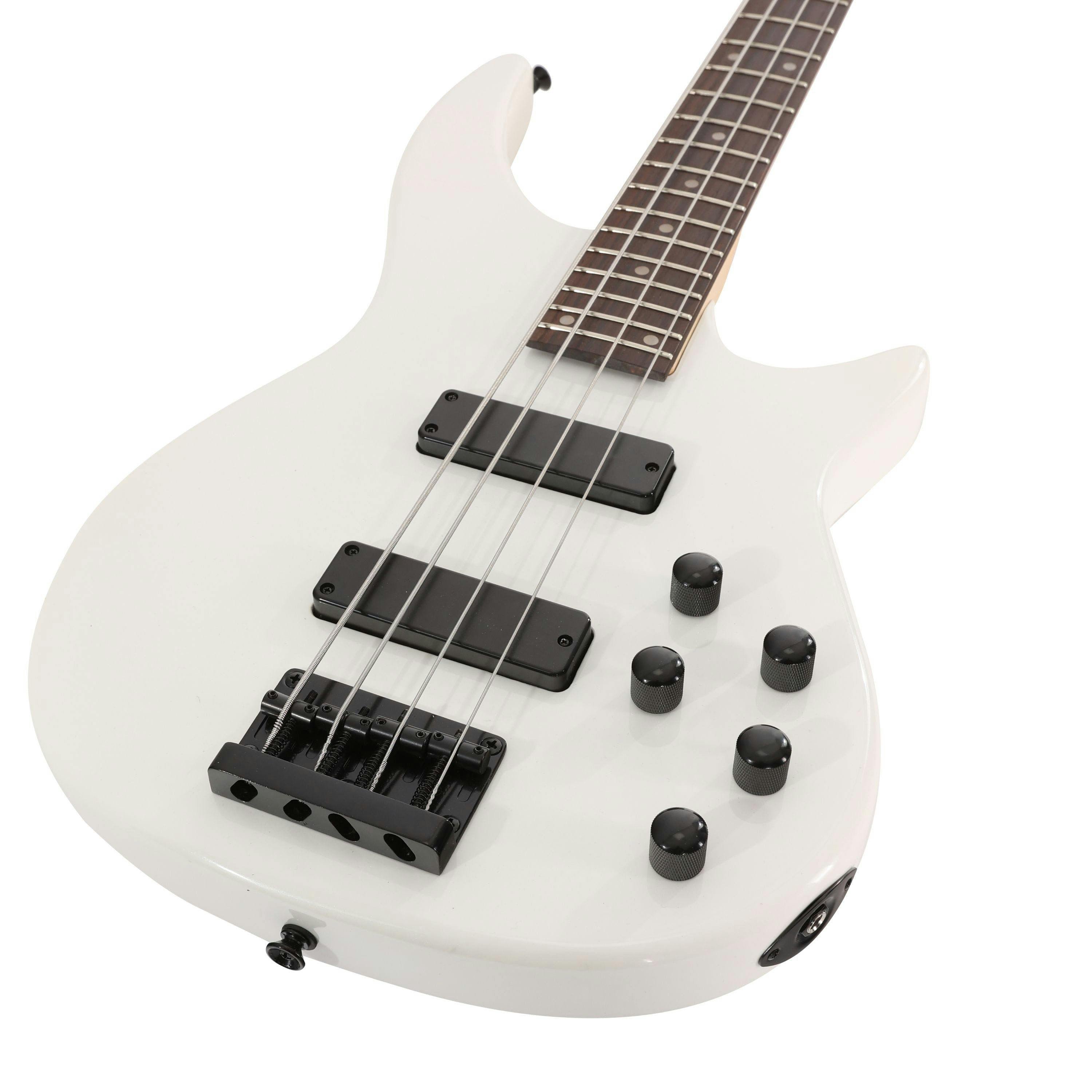 EastCoast MB4 Modern Pearl White Bass Guitar Starter Pack with 15W Amp & Accessories - _BUN-EC-MB4-PW-478586-EastCoast-MB4-Bass-Guitar-White-Angle.jpg