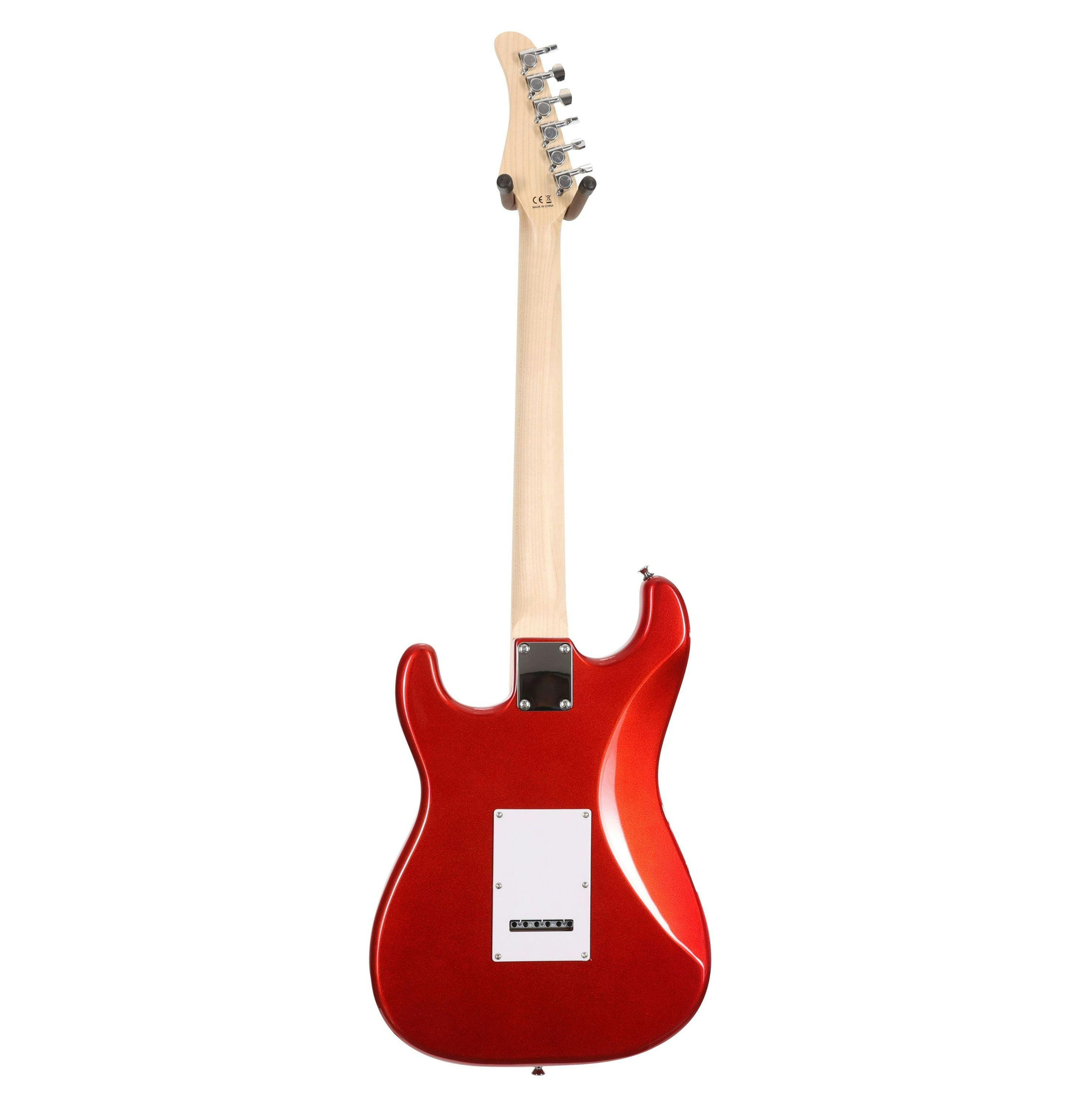 EastCoast ST1 Electric Guitar Starter Pack in Red with 15W Amp & Accessories - 477385-EC-GS100-RED 3.jpg