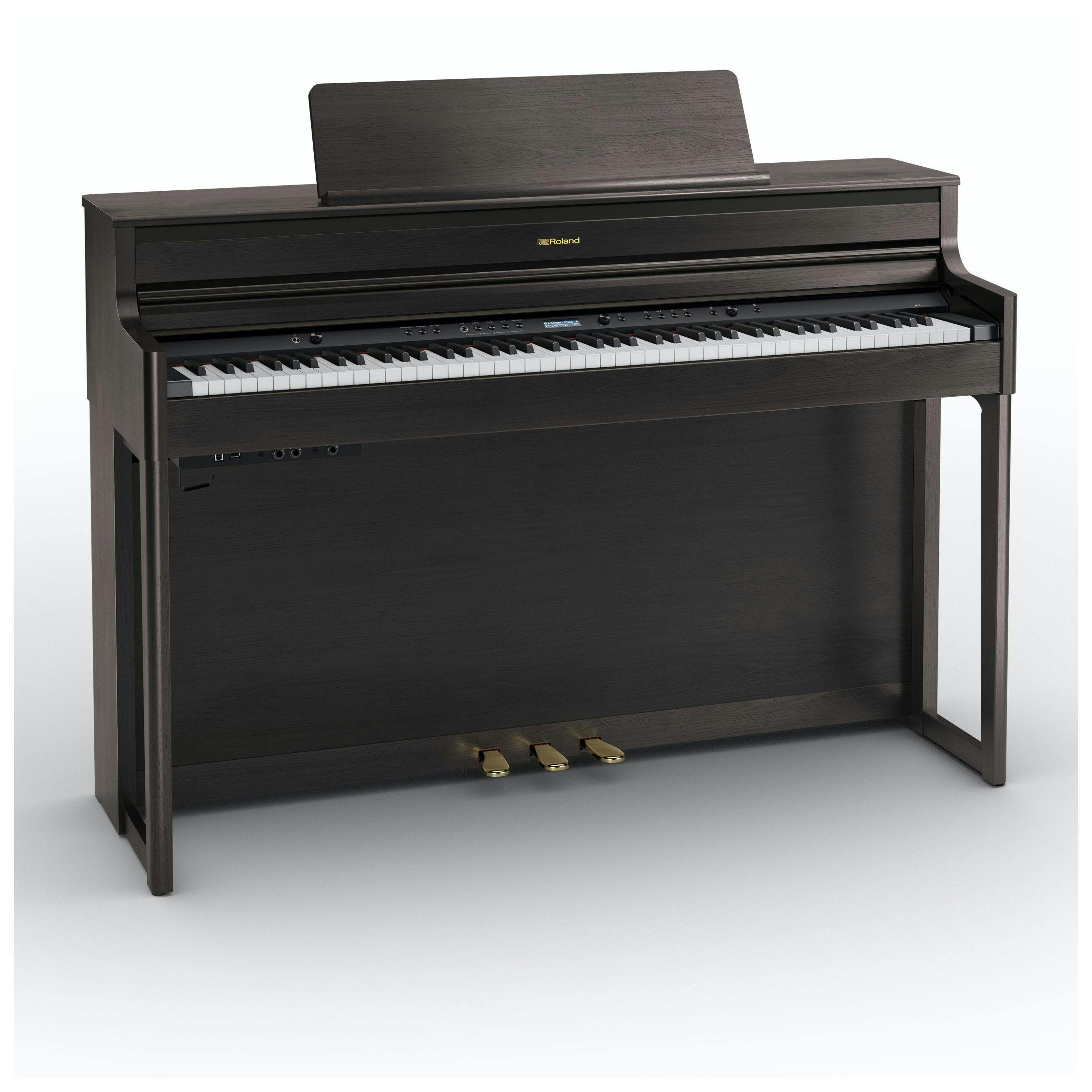 Roland HP704 Digital Piano in Dark Rosewood Bundle - 506530-328975-HP704_DR_Depth.jpg
